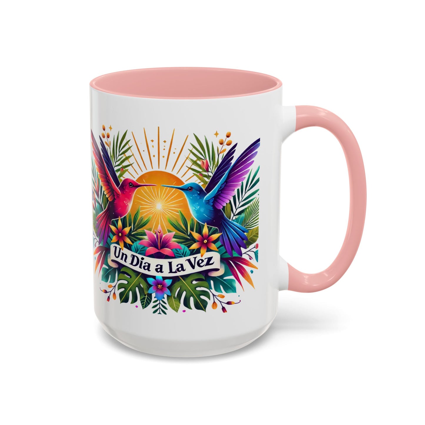 "Un Día a la Vez" Accent Coffee Mug (11oz, 15oz)