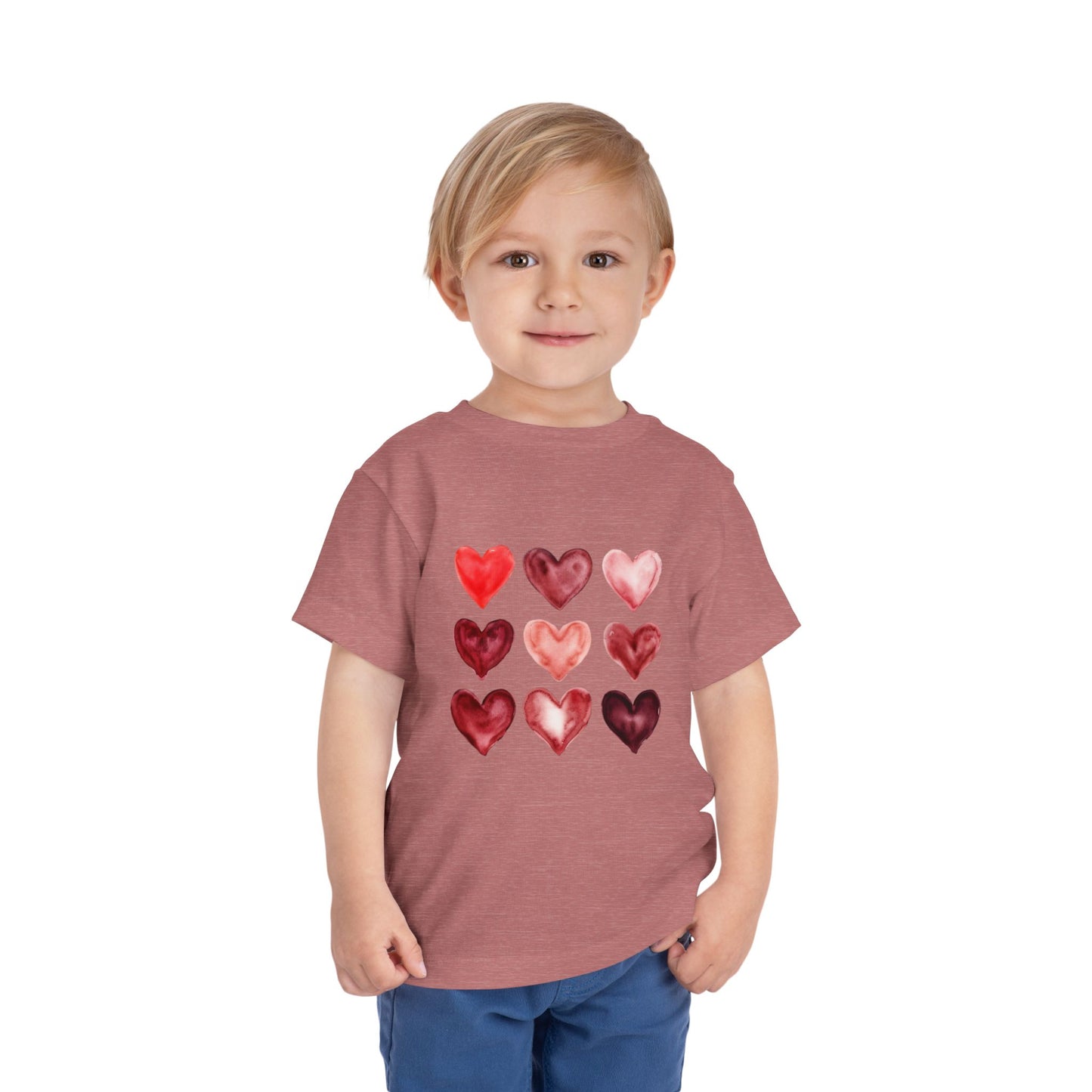 "Little Love Bug" Watercolor Heart Toddler Tee