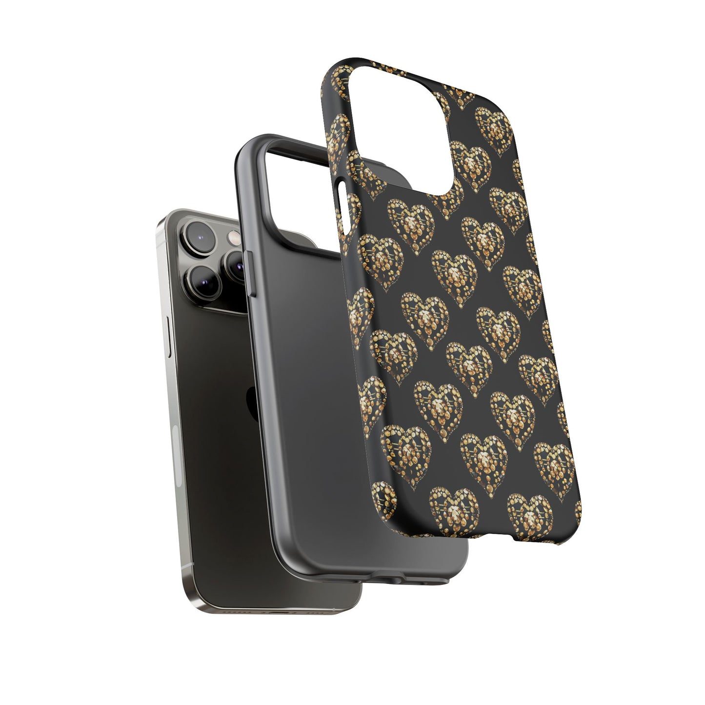 Golden Heart Luxe Phone Case