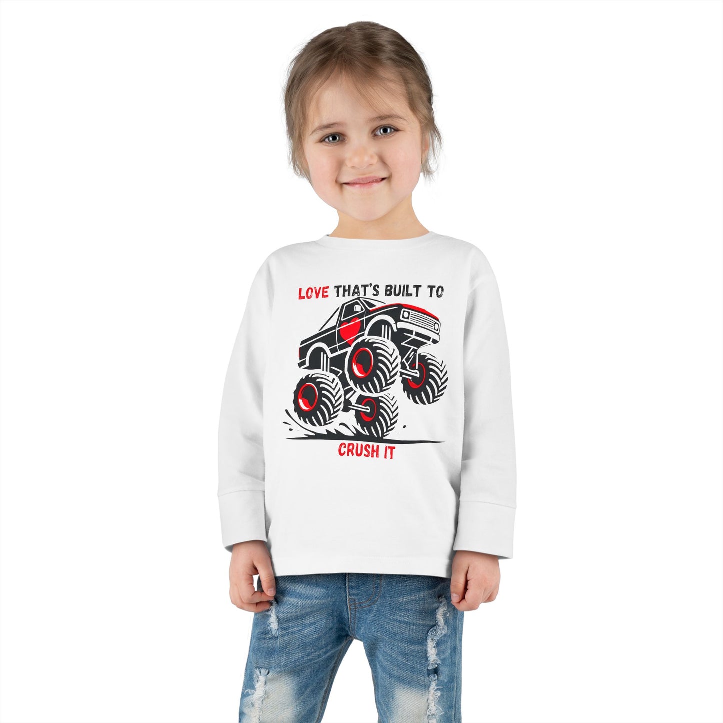 "Built to Crush It" Toddler Long Sleeve Tee