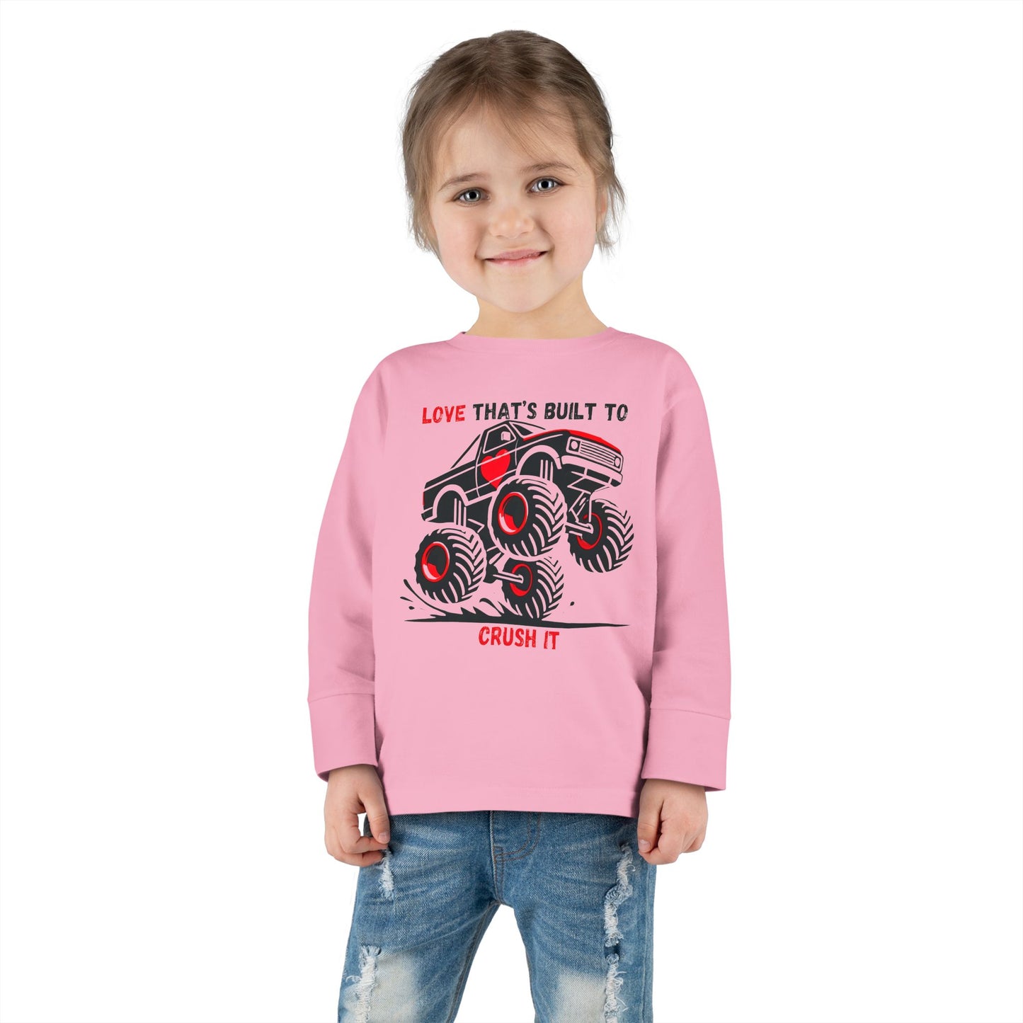 "Built to Crush It" Toddler Long Sleeve Tee