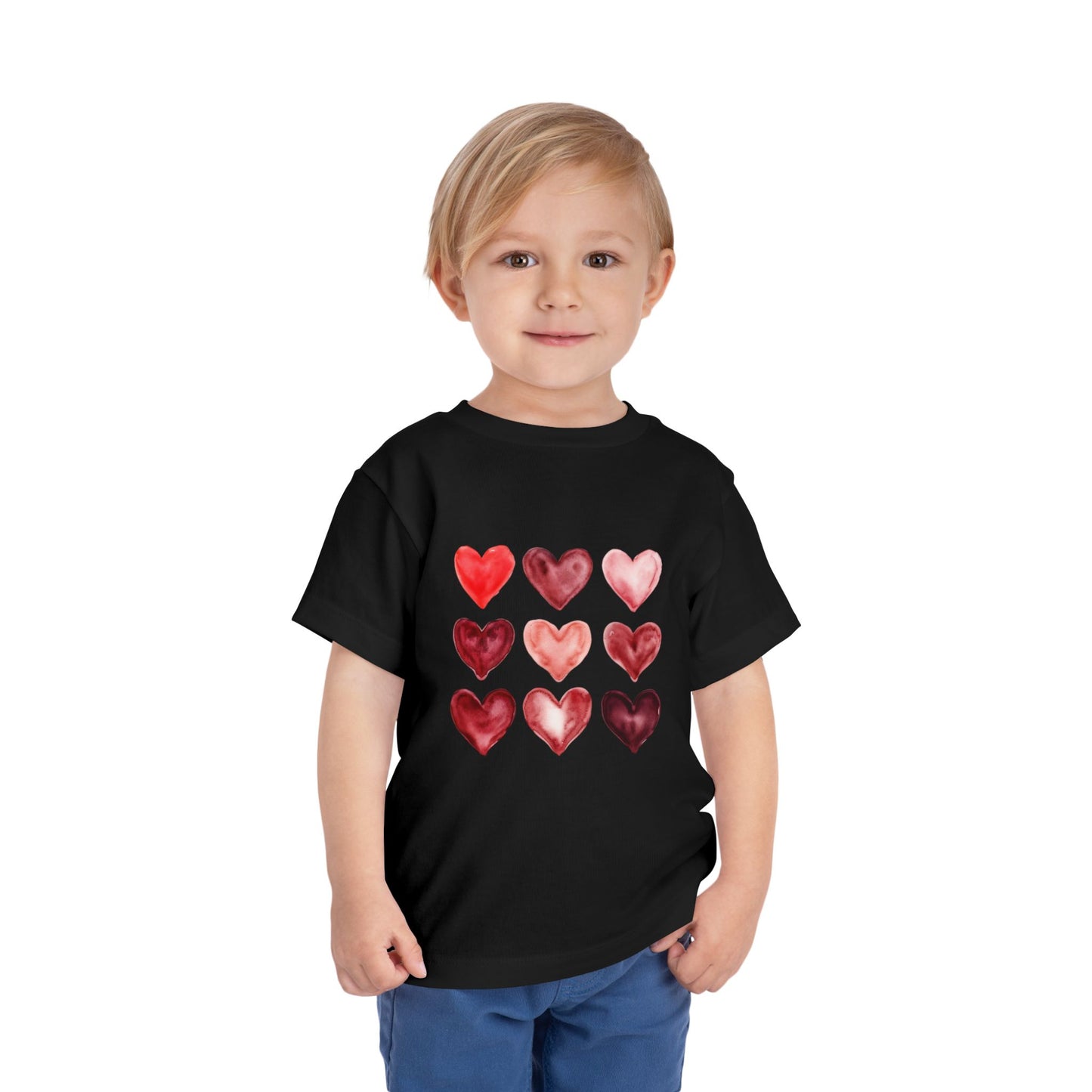 "Little Love Bug" Watercolor Heart Toddler Tee