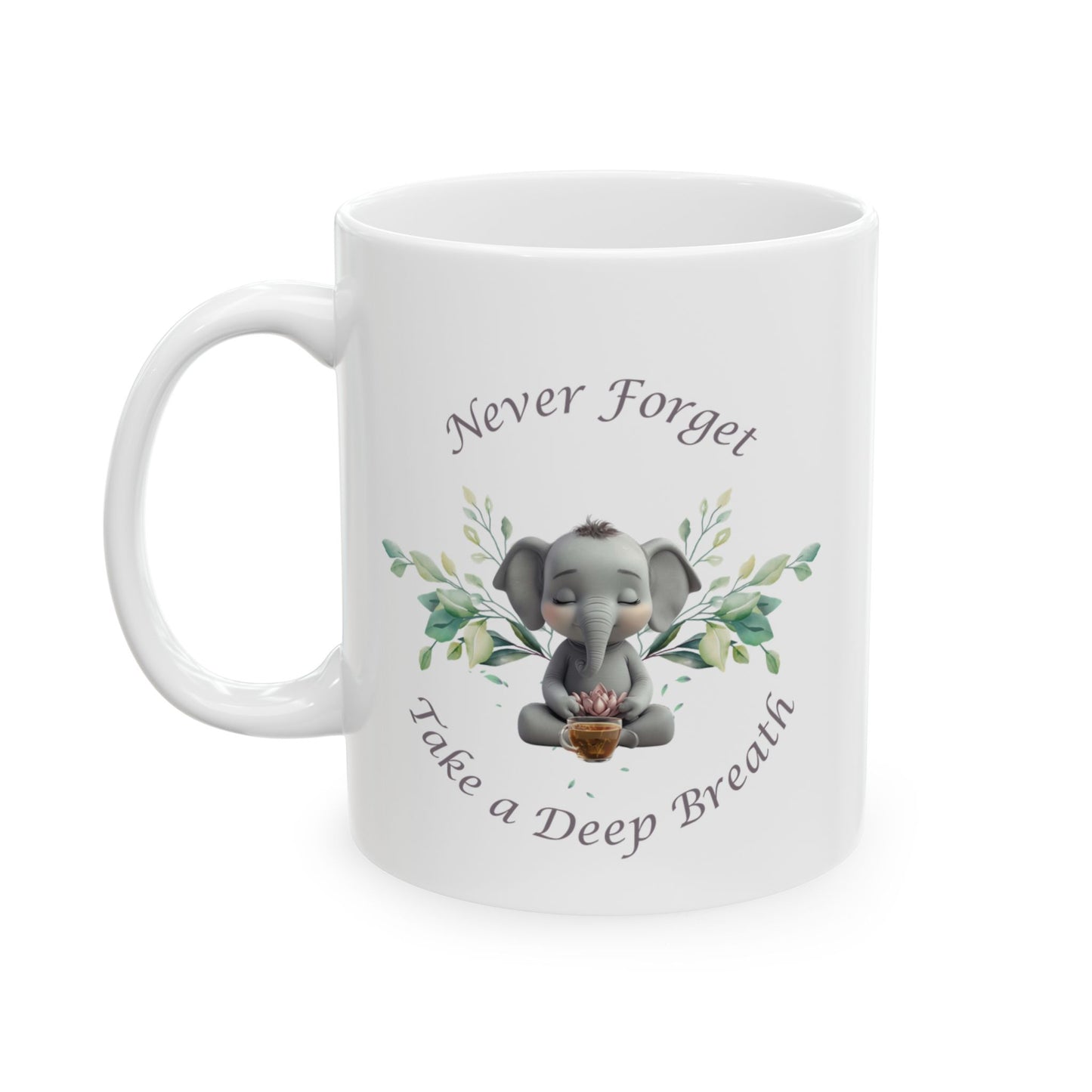 Never Forget Elephant Mug, (11oz, 15oz)