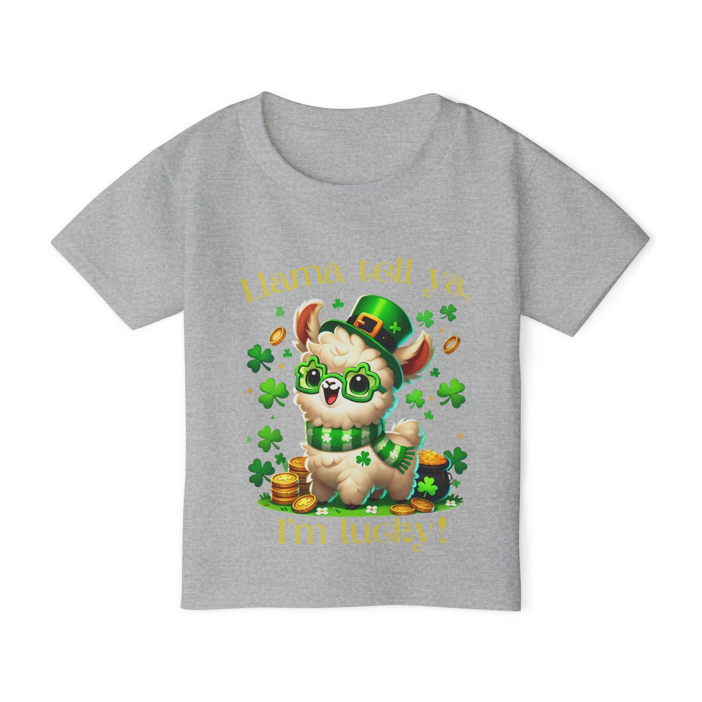 Llama Tell Ya, I’m Lucky! Toddler Tee – St. Patrick’s Day Shirt 🍀🦙