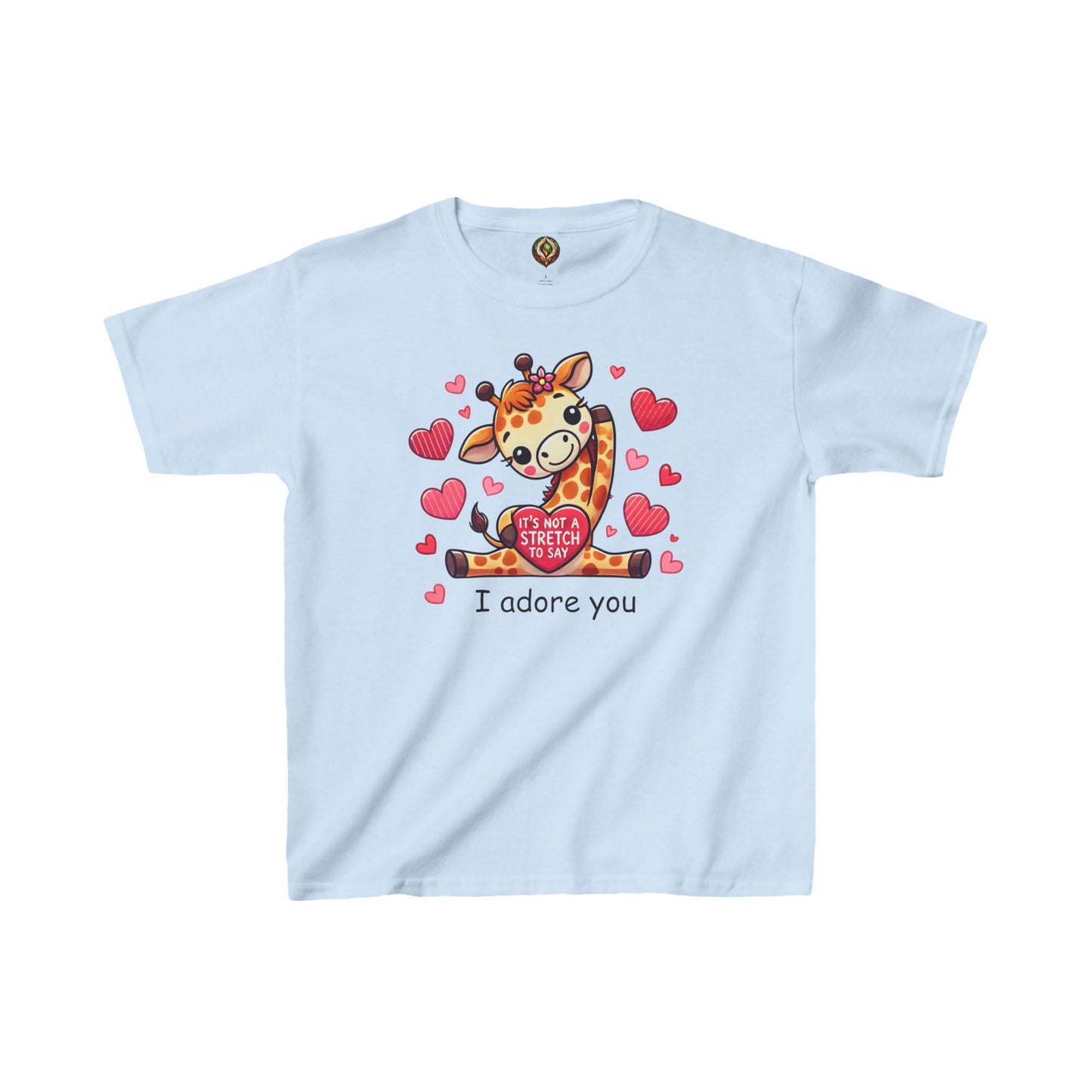 "I Adore You" Giraffe Youth Tee