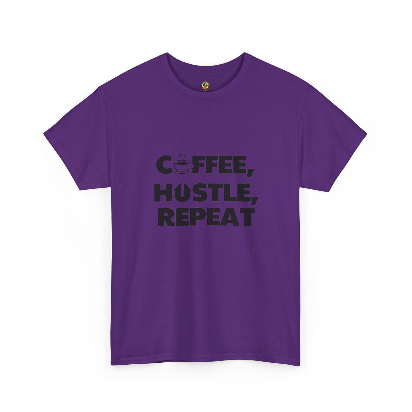 "Coffee, Hustle, Repeat" Unisex Heavy Cotton Tee