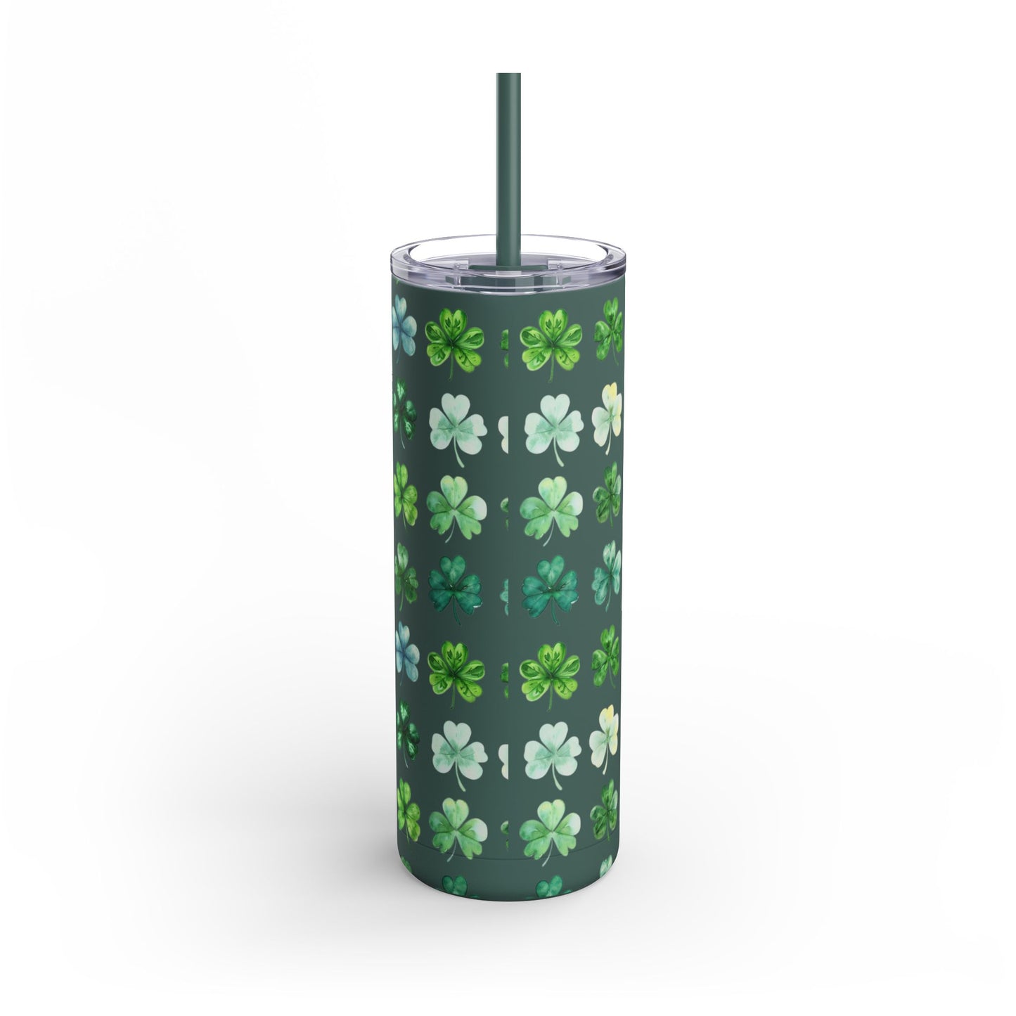 Lucky Sip 🍀 20oz Matte Tumbler – Triple Color Charm, Hot & Cold Insulated