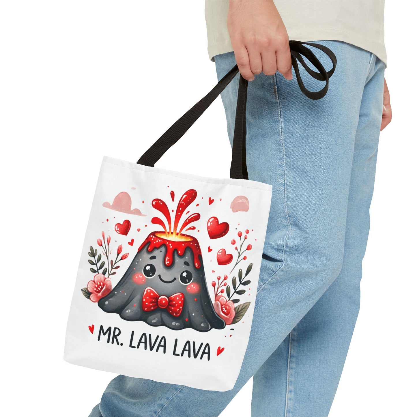 "Mr. Lava Lava Floral Charm" Tote Bag