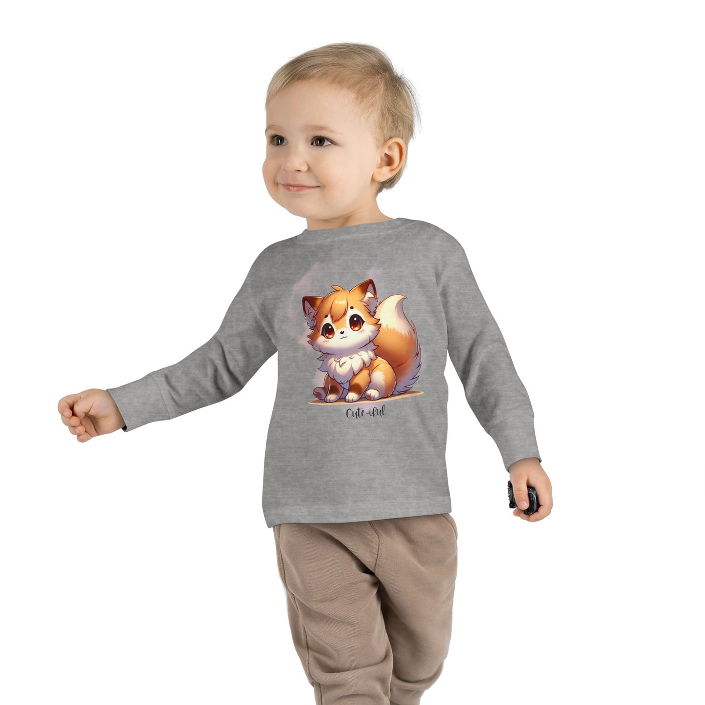 Cute-iful 🦊✨ Toddler Long Sleeve Tee