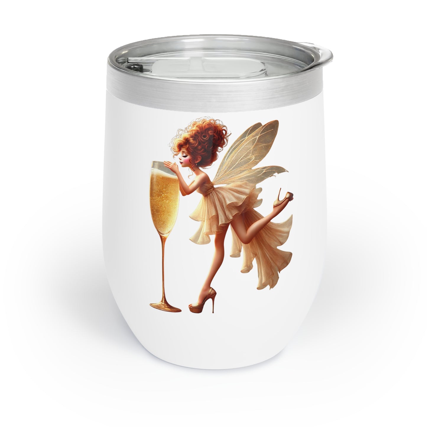 Bubbles & Wings Wine Tumbler (12oz)
