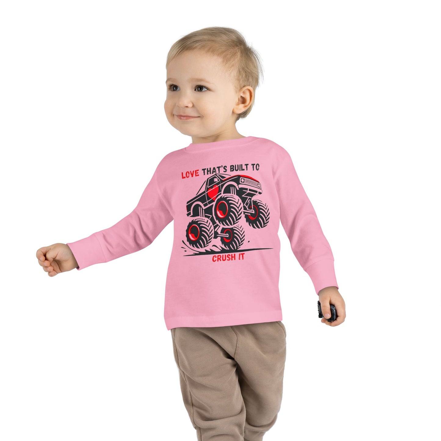 "Built to Crush It" Toddler Long Sleeve Tee