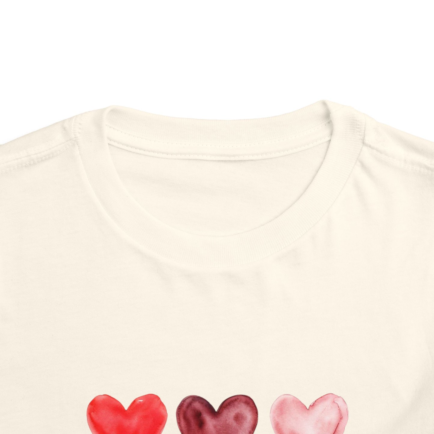 "Little Love Bug" Watercolor Heart Toddler Tee