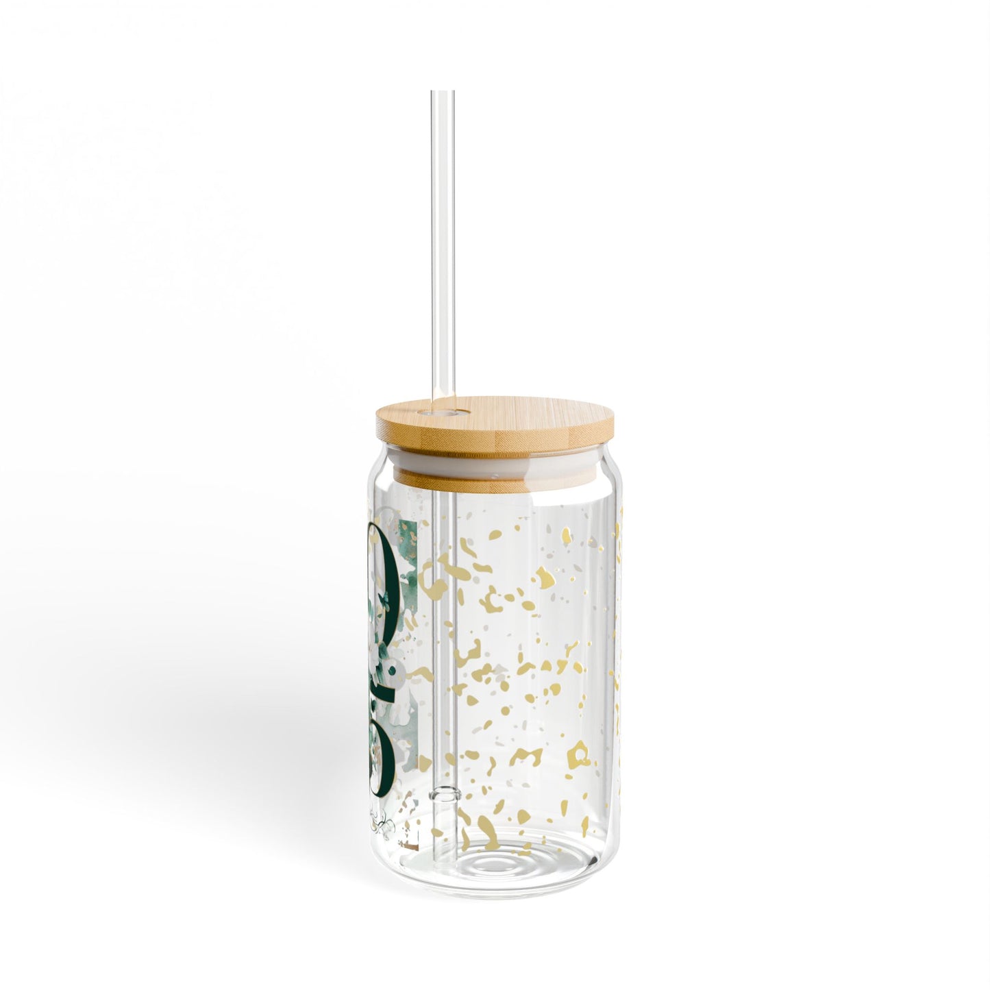 2025 Floral Sipper Glass – Refreshment with Style (16oz)