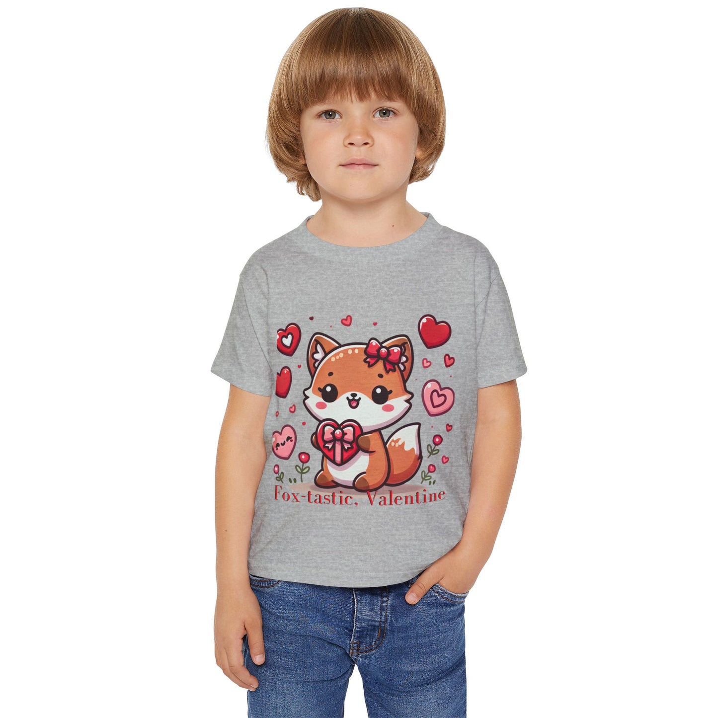 "Fox-tastic, Valentine" Toddler T-Shirt