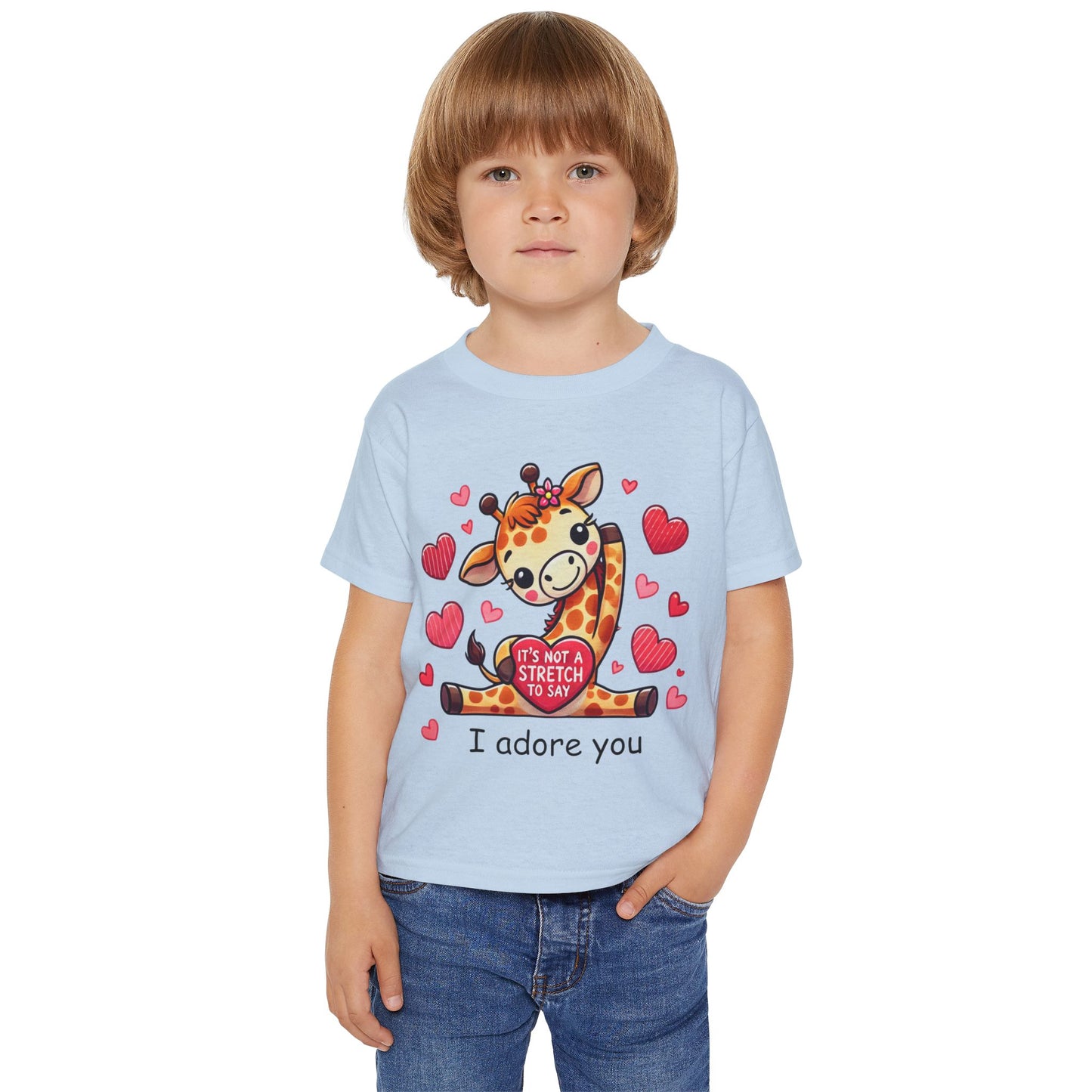 "I Adore You" Giraffe Toddler T-Shirt