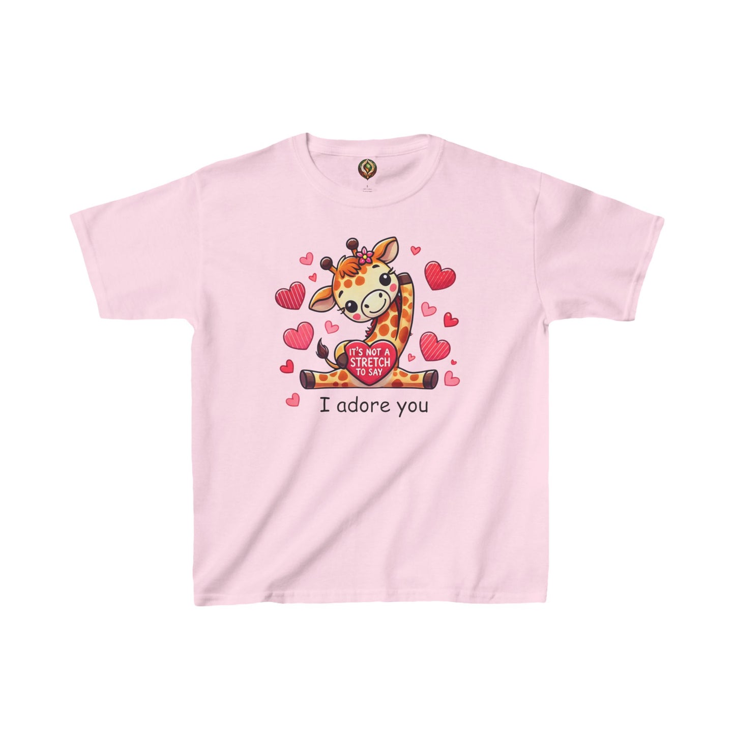 "I Adore You" Giraffe Youth Tee