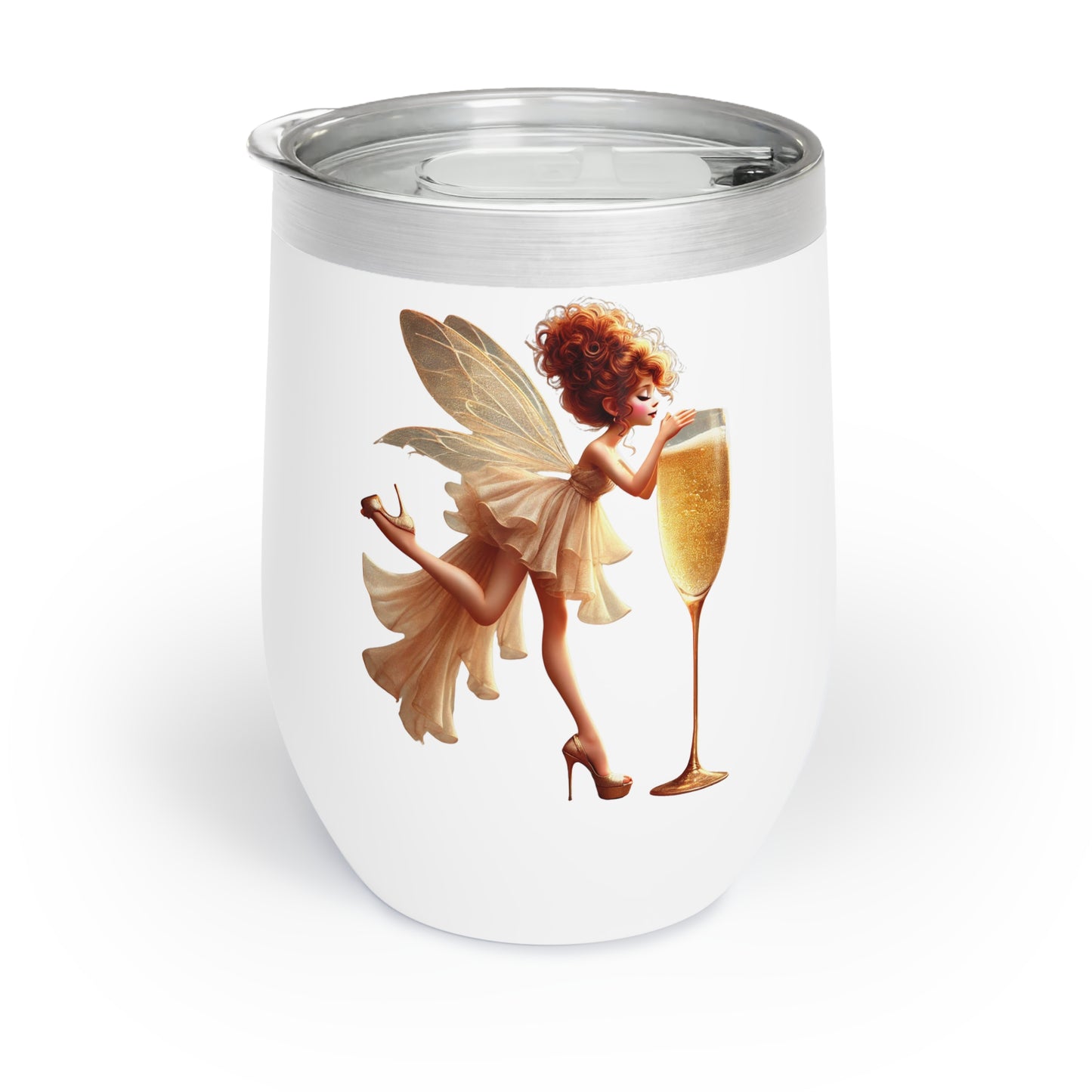 Bubbles & Wings Wine Tumbler (12oz)