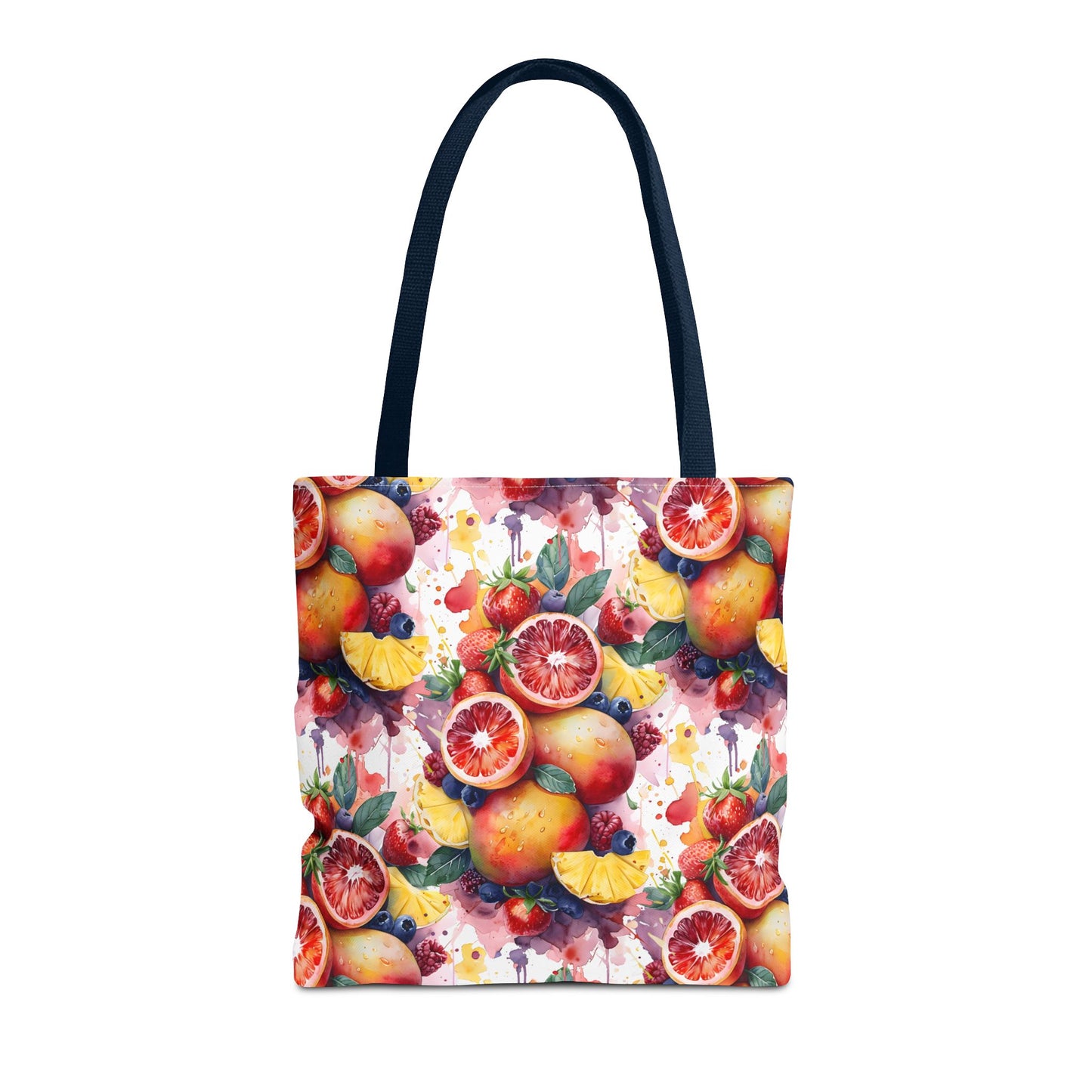 Tropical Splash 🍊🍍 Watercolor Fruit Tote