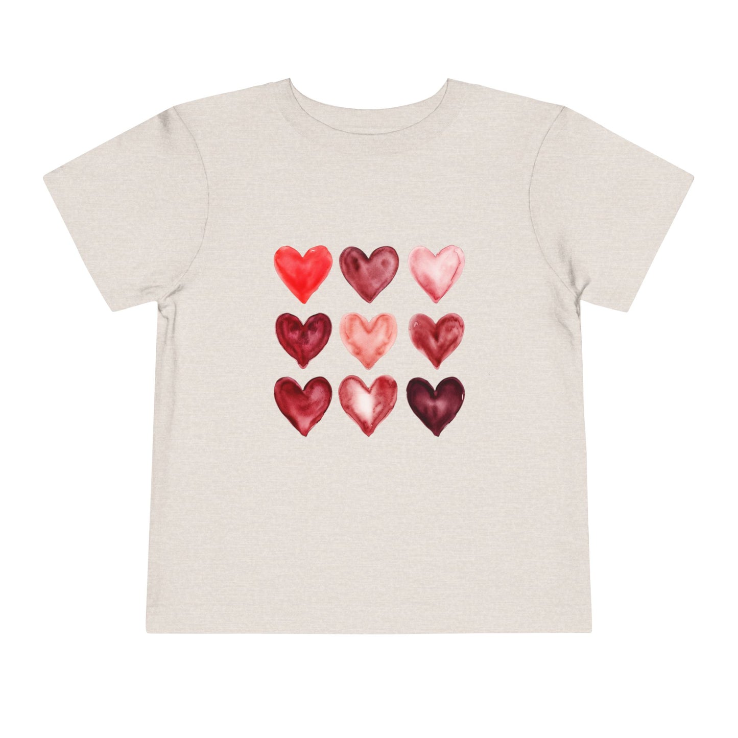 "Little Love Bug" Watercolor Heart Toddler Tee