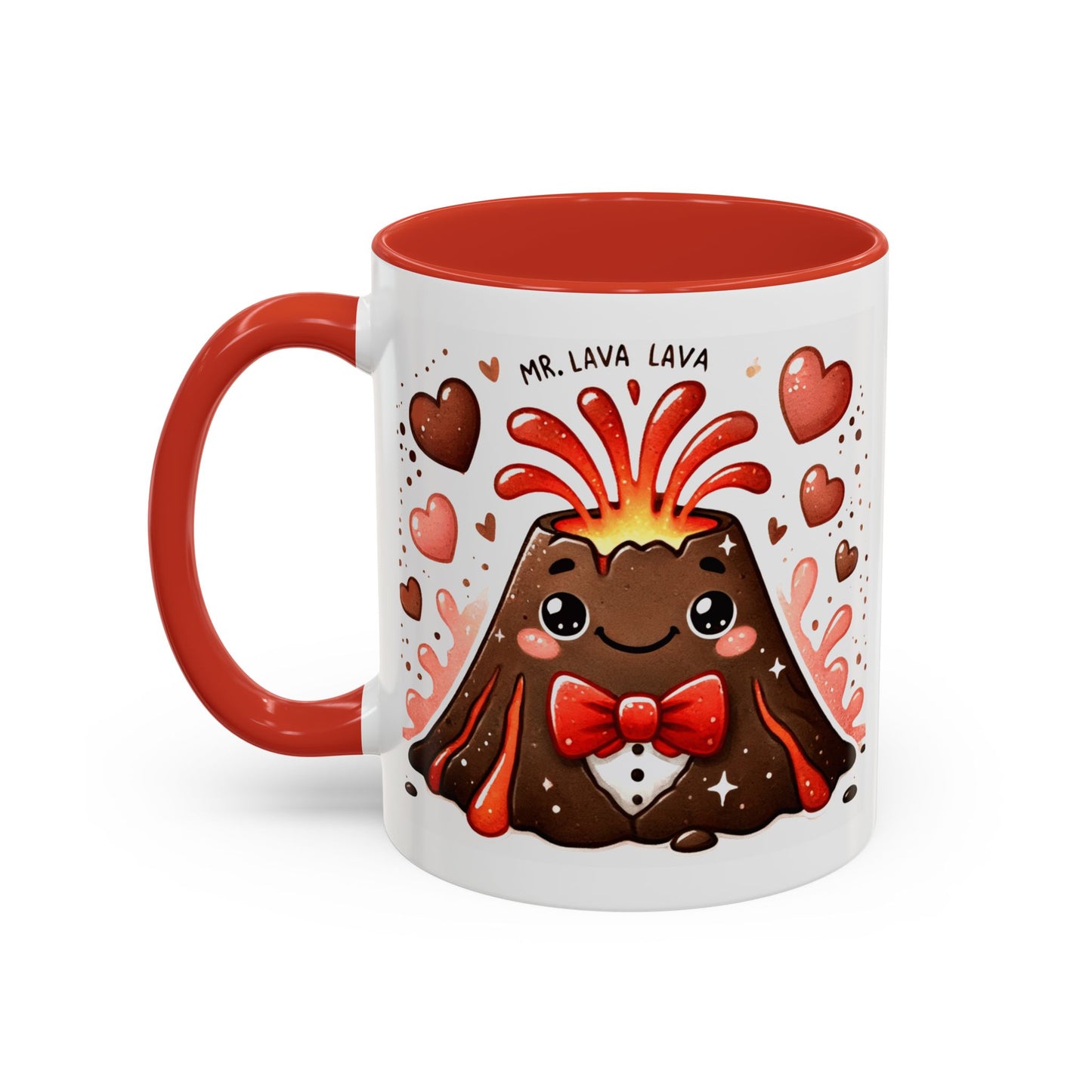 "Mr. Lava Lava in a Tux" Accent Mug (11oz, 15oz)