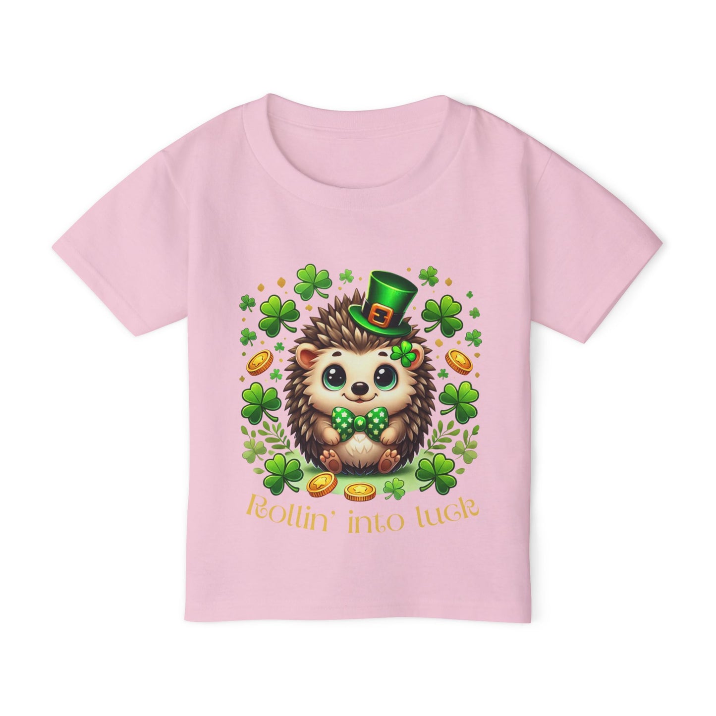Rollin' Into Luck Toddler Tee – St. Patrick’s Day Hedgehog 🍀🦔