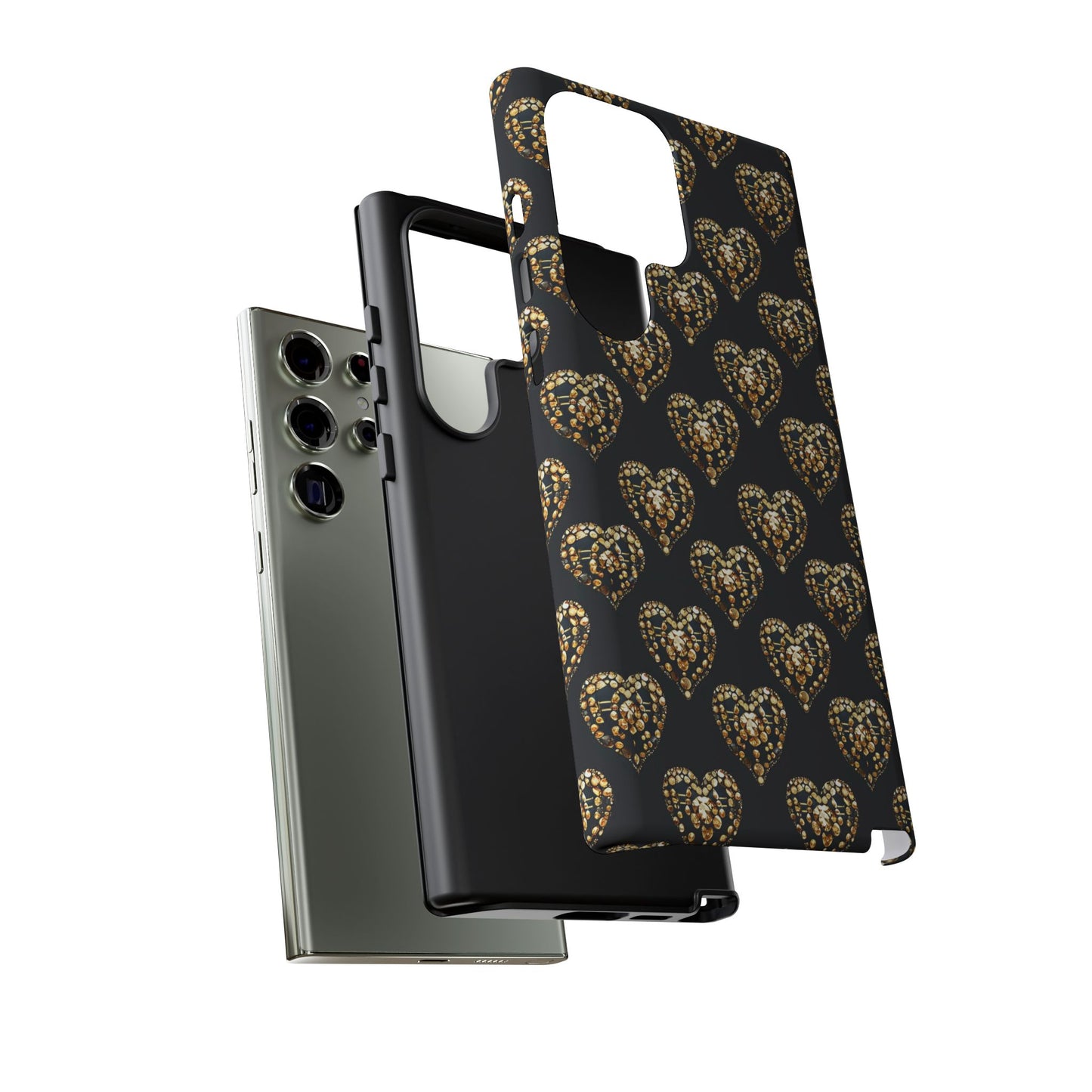 Golden Heart Luxe Phone Case
