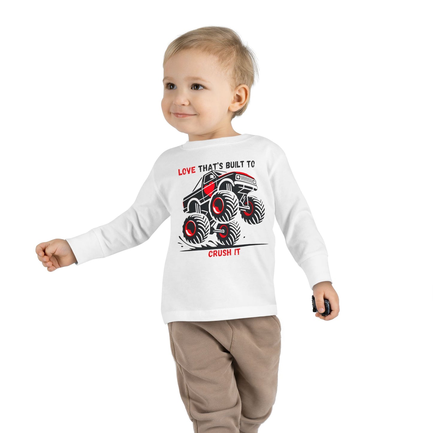 "Built to Crush It" Toddler Long Sleeve Tee