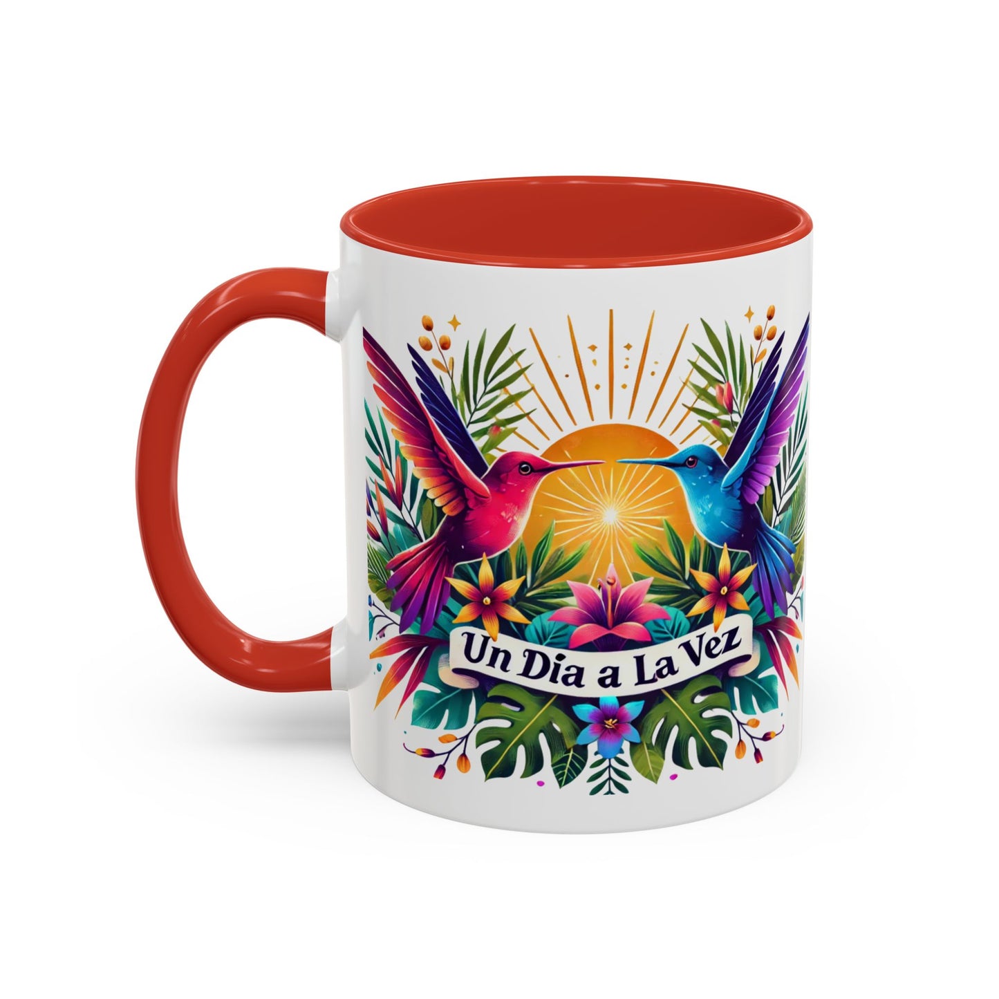 "Un Día a la Vez" Accent Coffee Mug (11oz, 15oz)