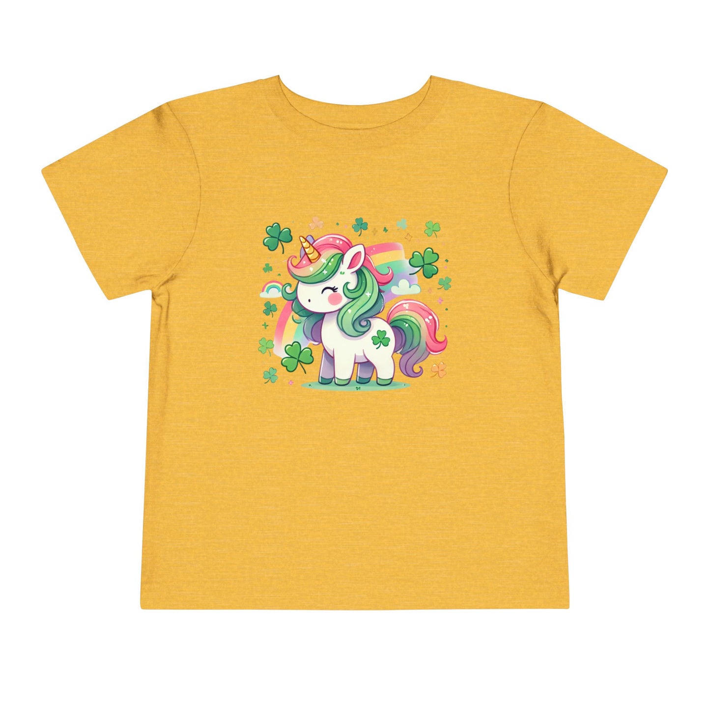 Magical Mischief 🍀 Toddler Tee – Lucky Unicorn Adventure