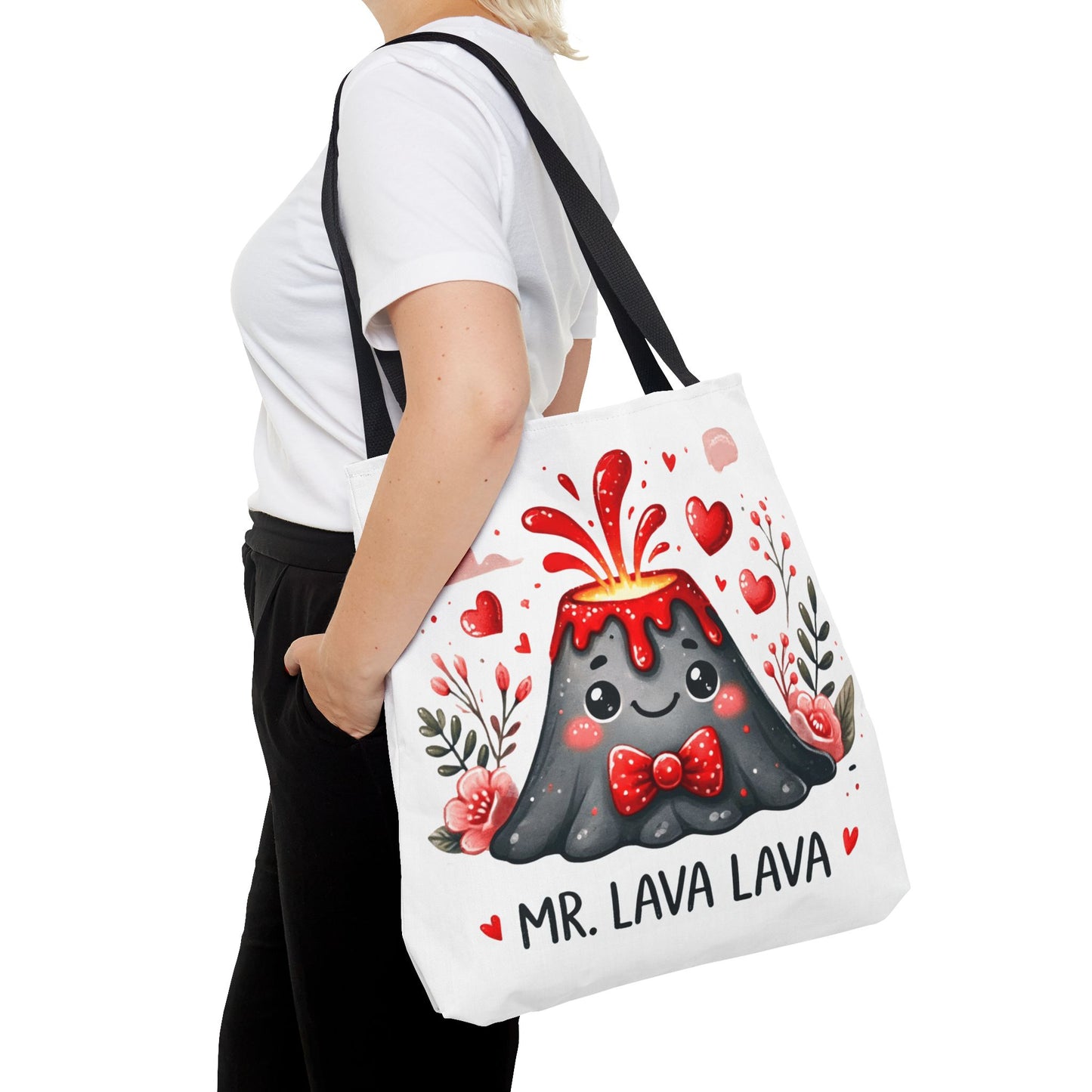 "Mr. Lava Lava Floral Charm" Tote Bag