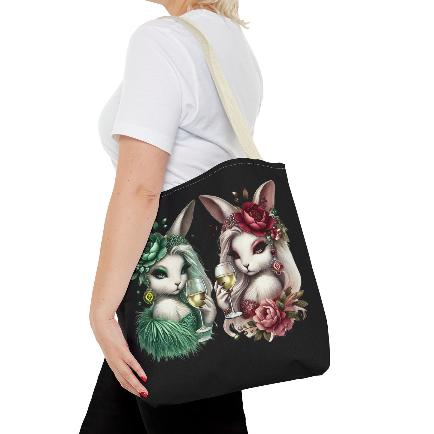 Vero Vino & Rosalie Rouge – Glam Bunny Tote Bag 🍷💅