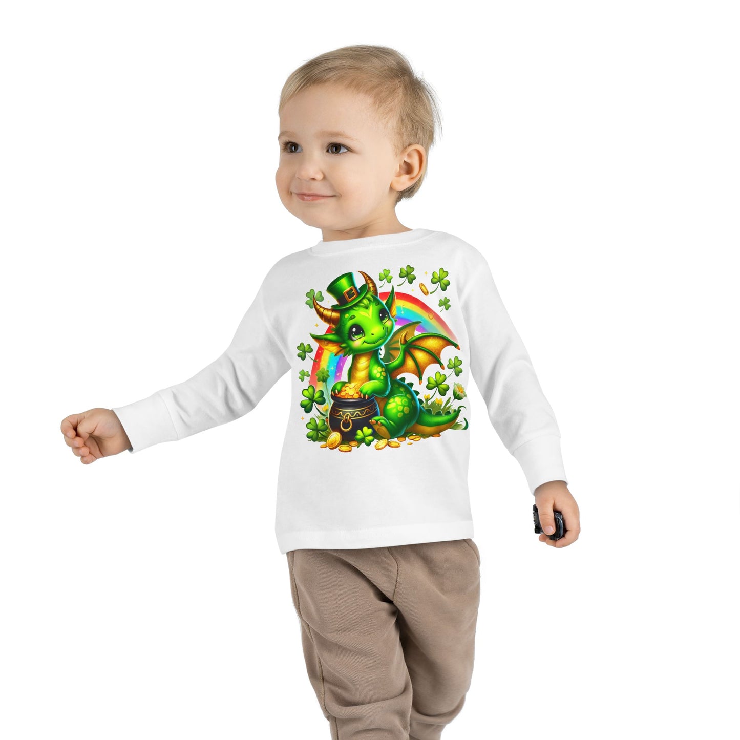 Lucky Little Dragon 🍀 Toddler Long Sleeve Tee