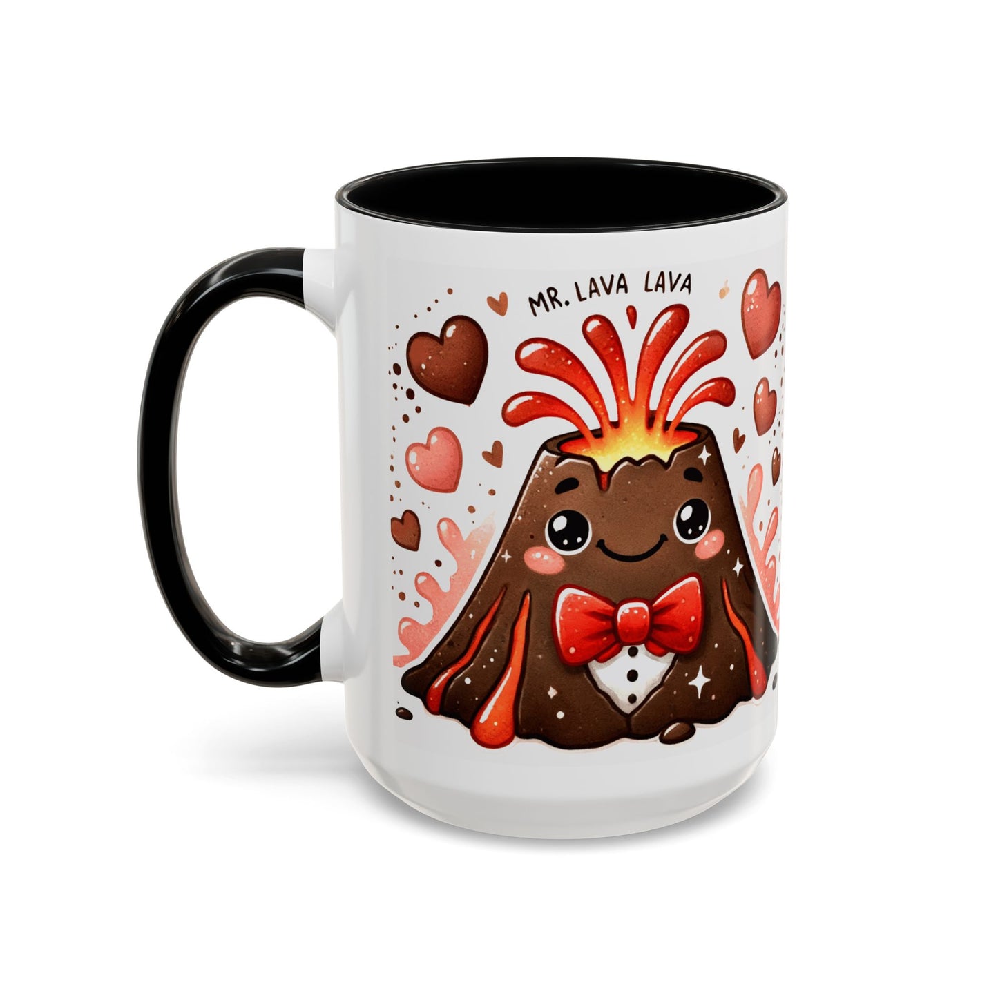 "Mr. Lava Lava in a Tux" Accent Mug (11oz, 15oz)