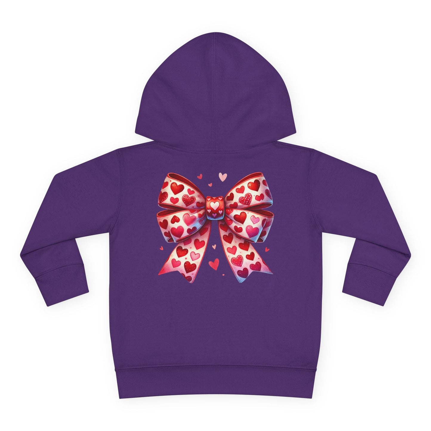 "Tied with Love" Heart Bow Toddler Hoodie
