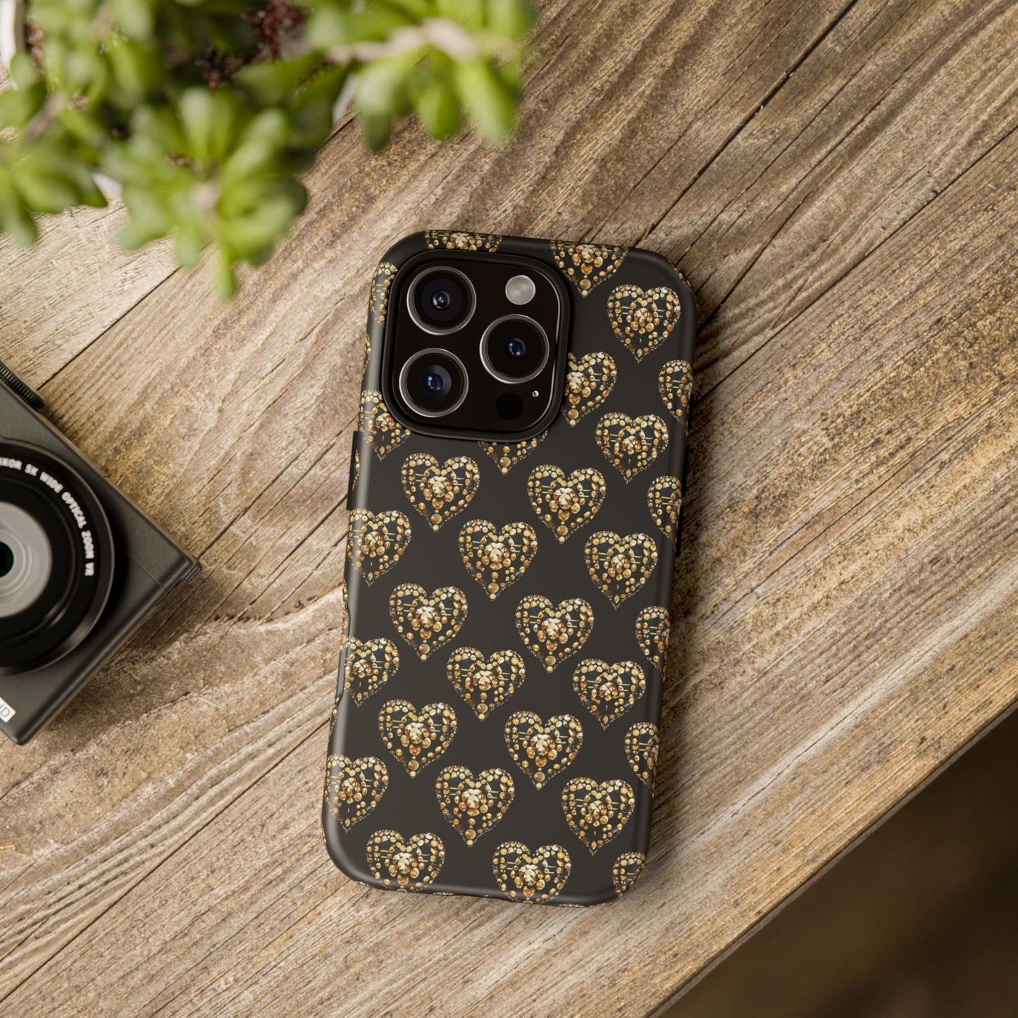 Golden Heart Luxe Phone Case