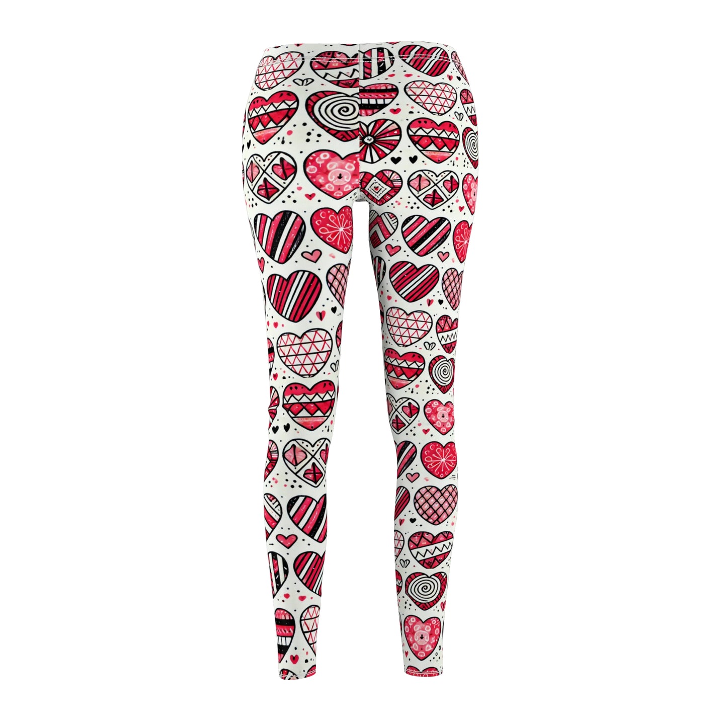 "Heart to Heart" Patterned Leggings