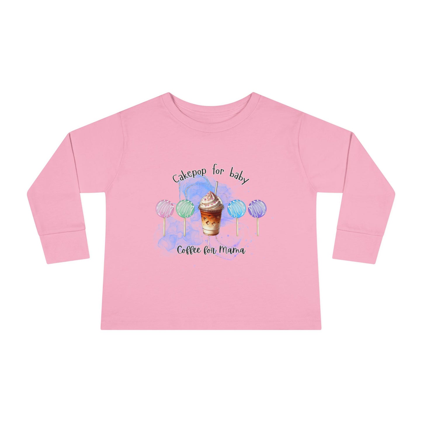 Cakepop & Coffee Toddler Long Sleeve Tee – Sweet Moments, Cozy Comfort