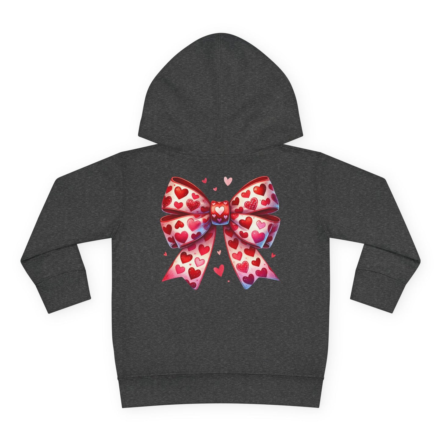 "Tied with Love" Heart Bow Toddler Hoodie
