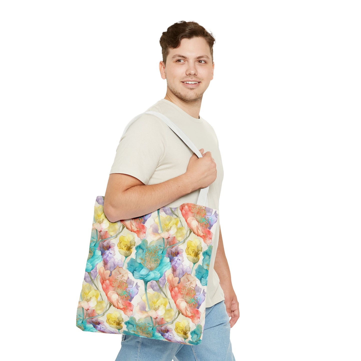 Watercolor Bloom 🌸 Artistic Tote Bag