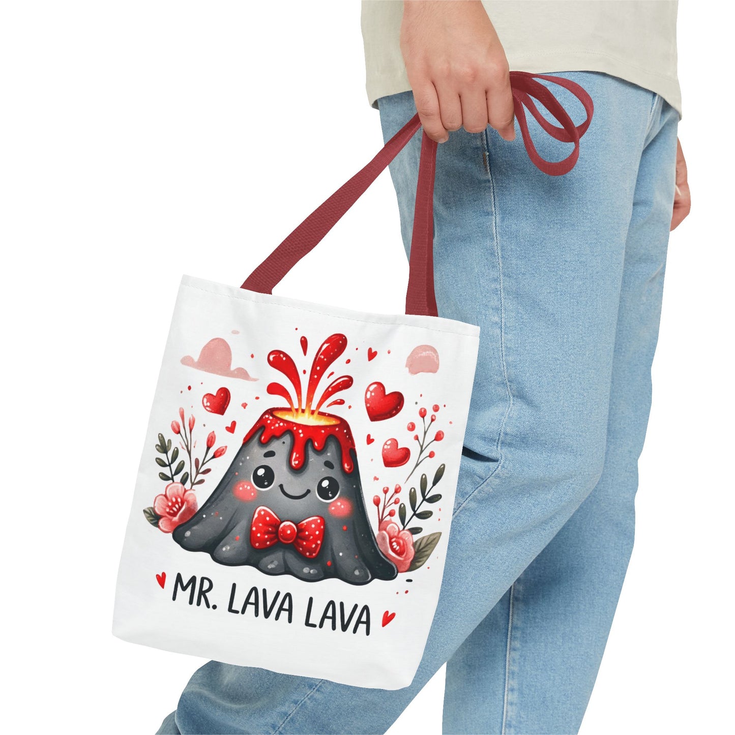 "Mr. Lava Lava Floral Charm" Tote Bag