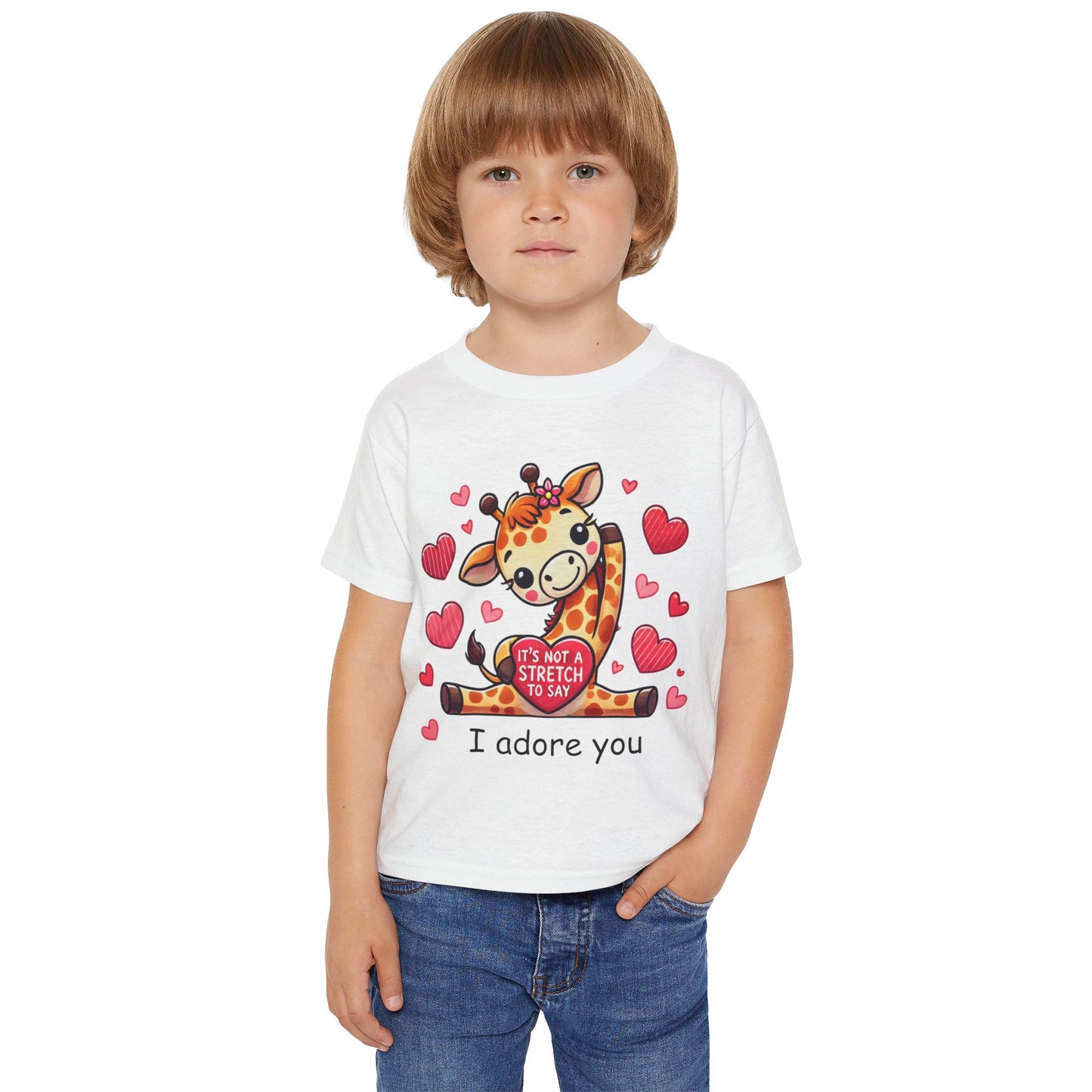 "I Adore You" Giraffe Toddler T-Shirt