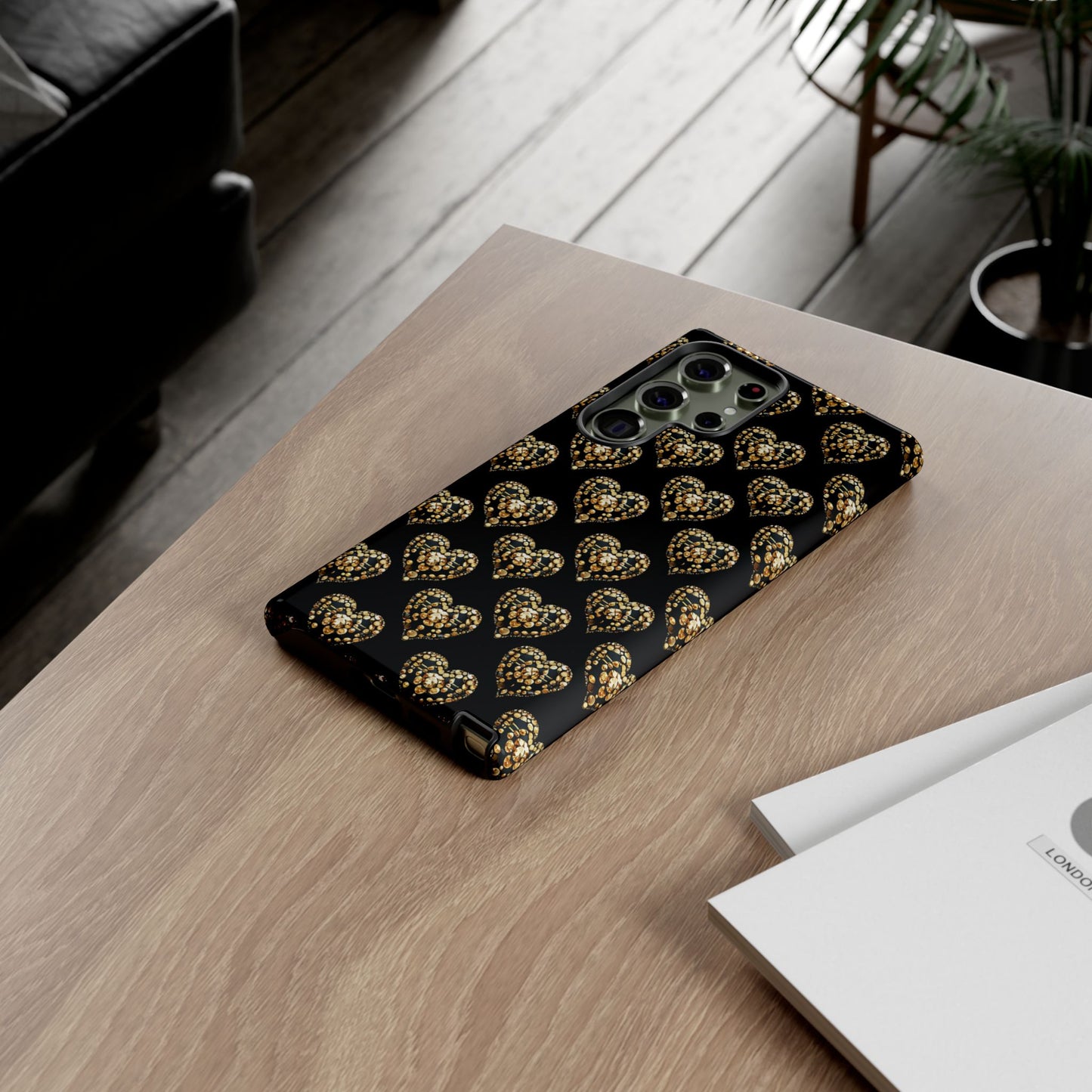 Golden Heart Luxe Phone Case