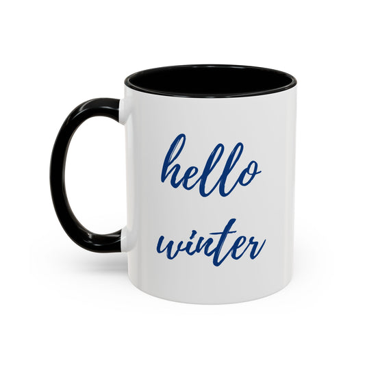 "Hello Winter" Seasonal Accent Mug (11, 15oz)