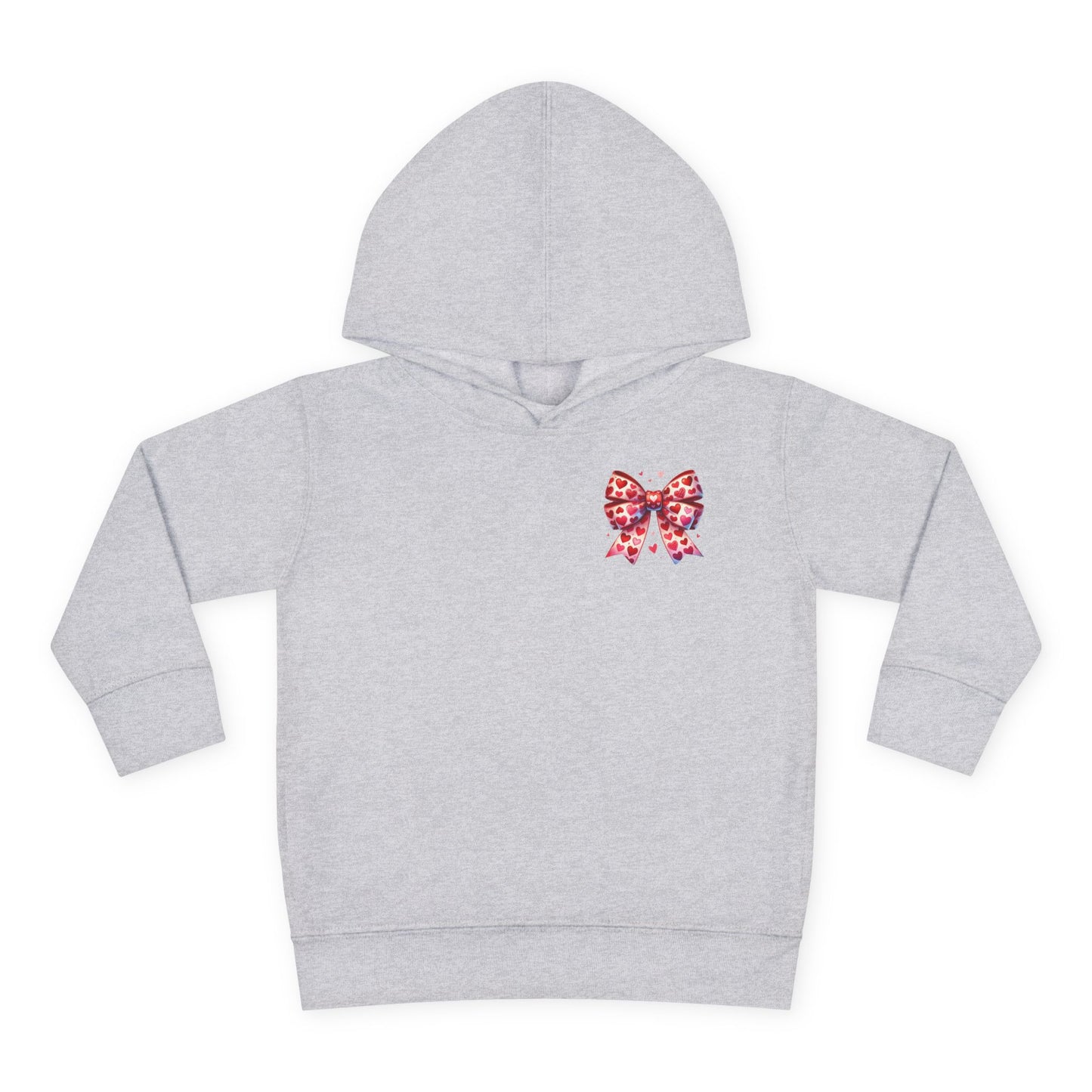 "Tied with Love" Heart Bow Toddler Hoodie
