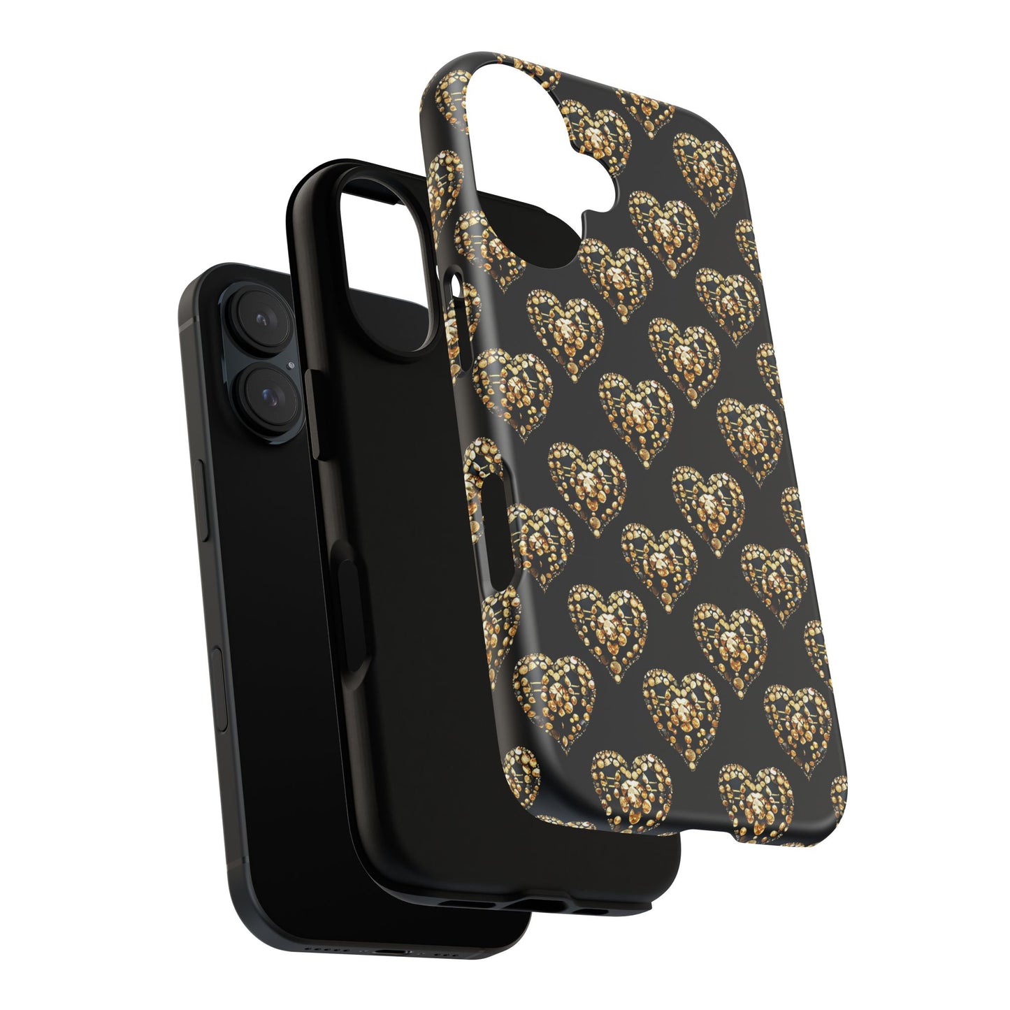 Golden Heart Luxe Phone Case