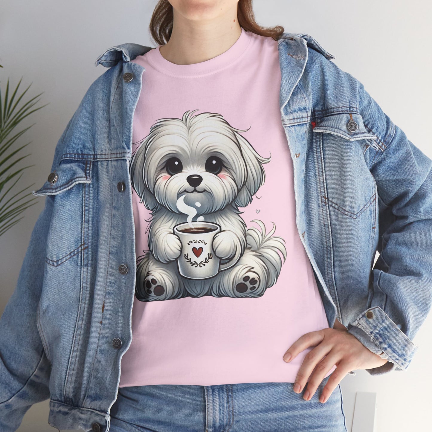 "Puppy Love Coffee Time" Unisex Tee