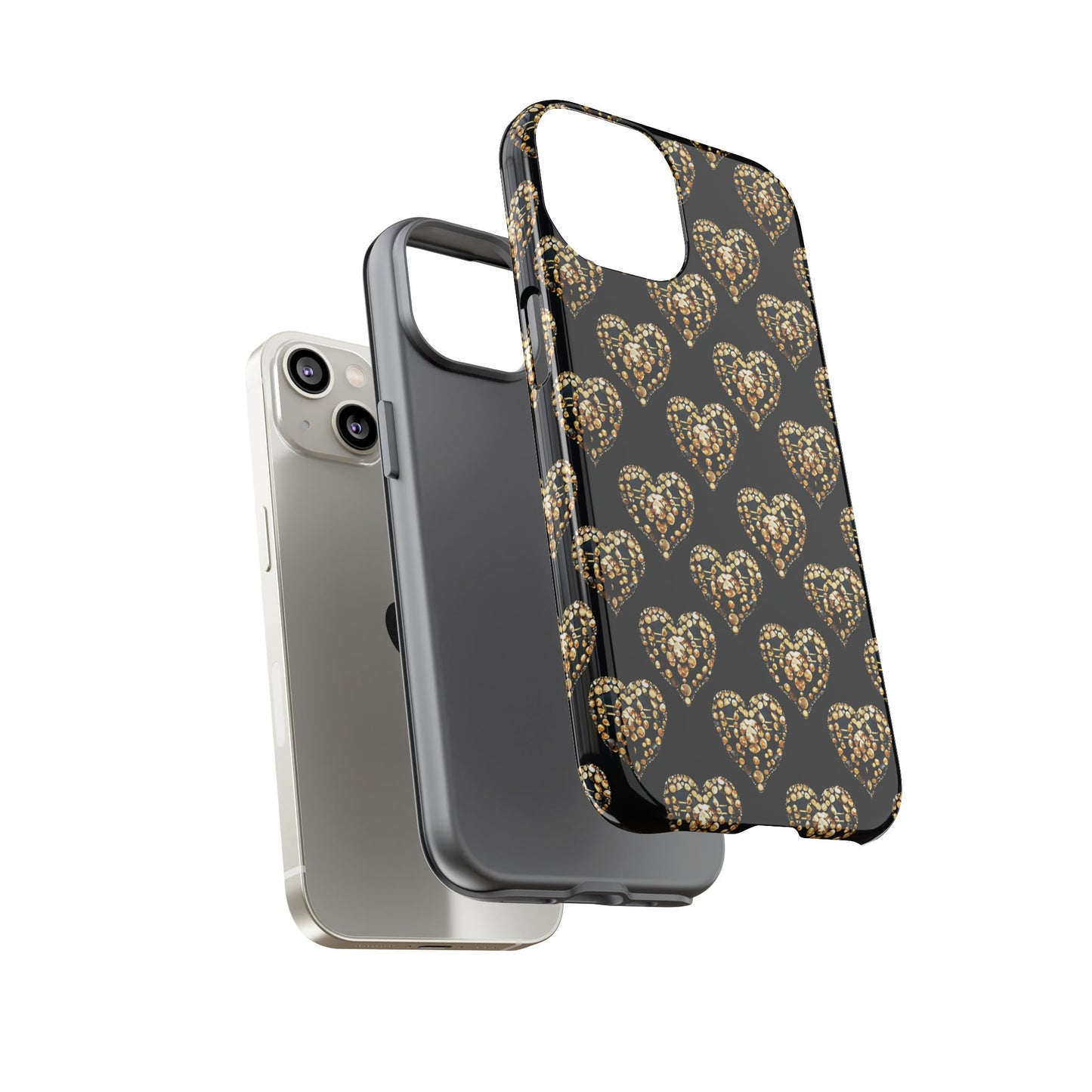 Golden Heart Luxe Phone Case