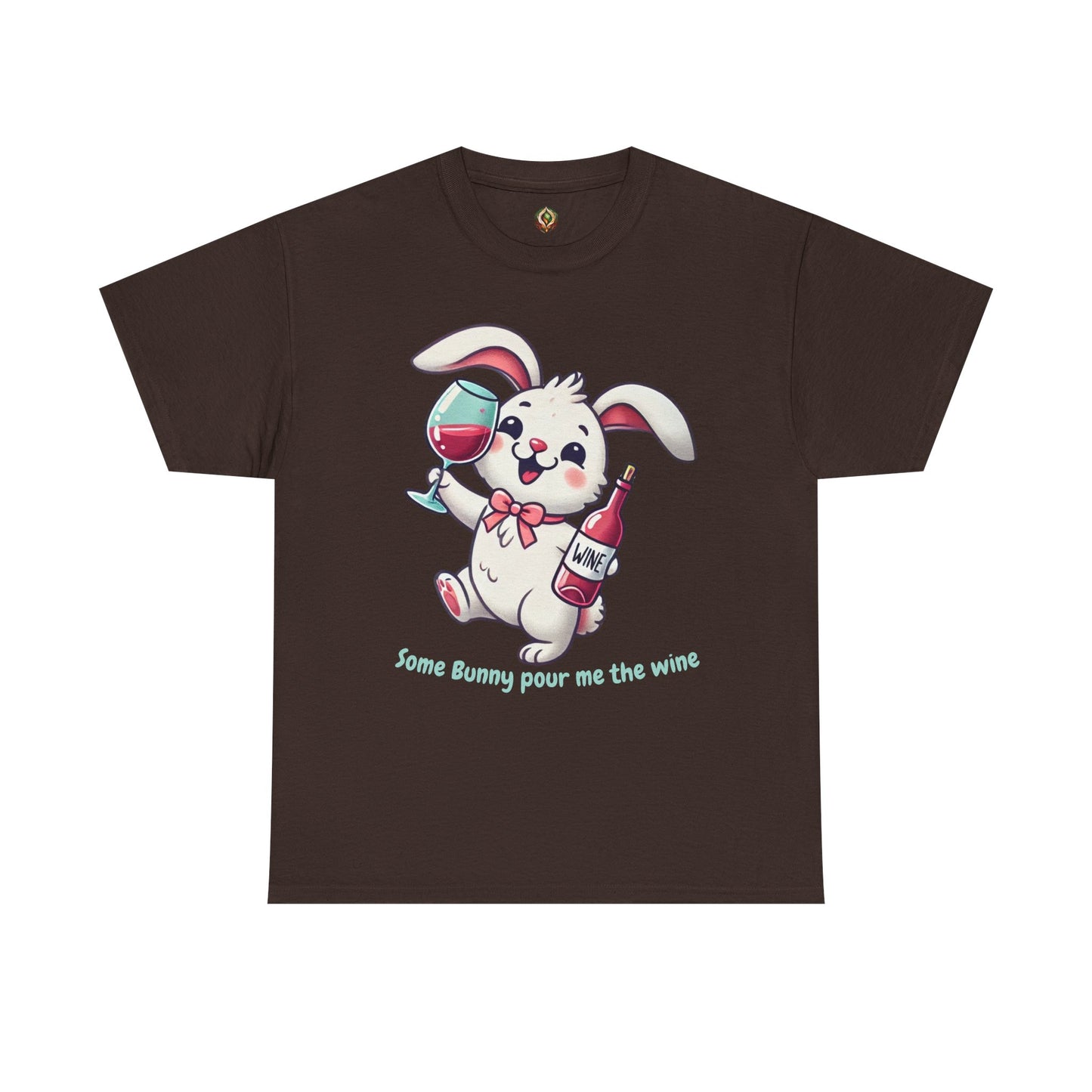 Some Bunny Pour Me the Wine – Unisex Heavy Cotton Tee 🐰🍷