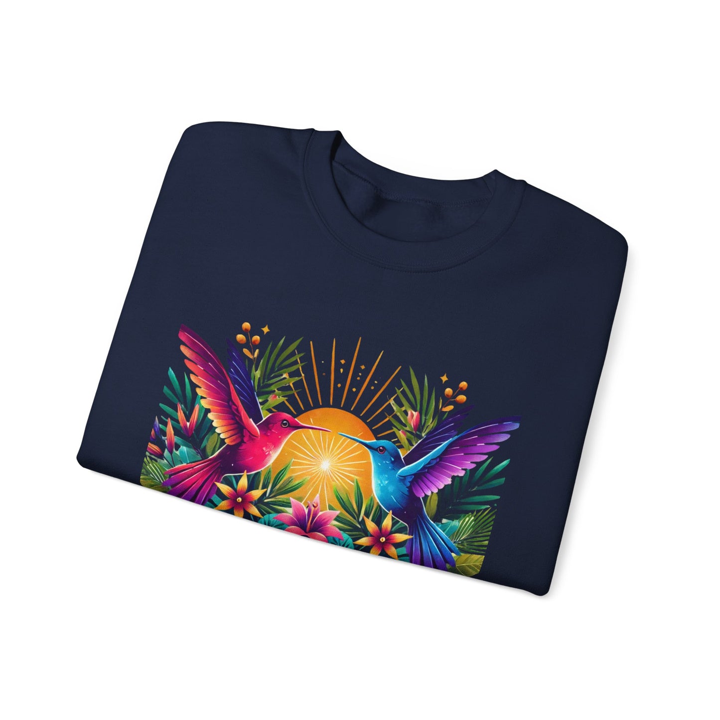 "Un Día a La Vez" Tropical Sunrise Crewneck Sweatshirt