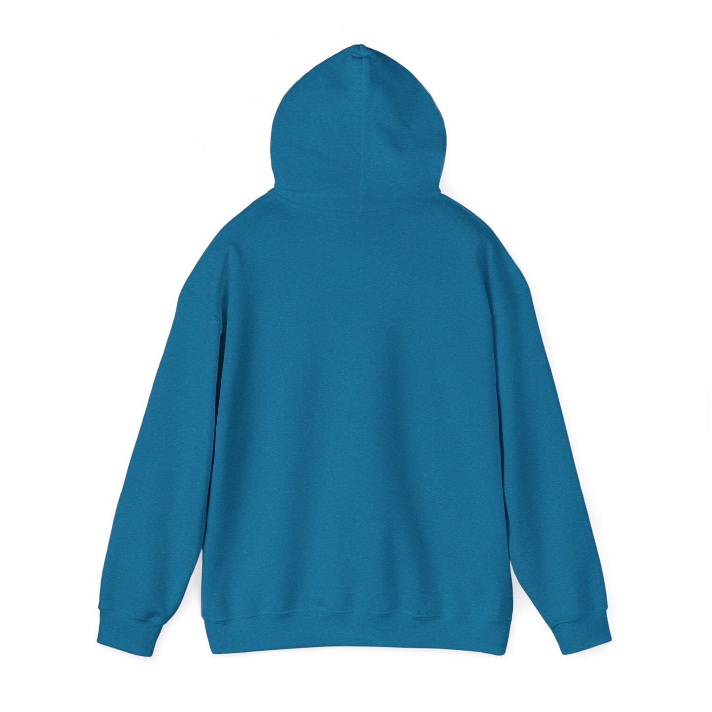Paw Heart Unisex Hoodie  – Teal & Black Paw Prints